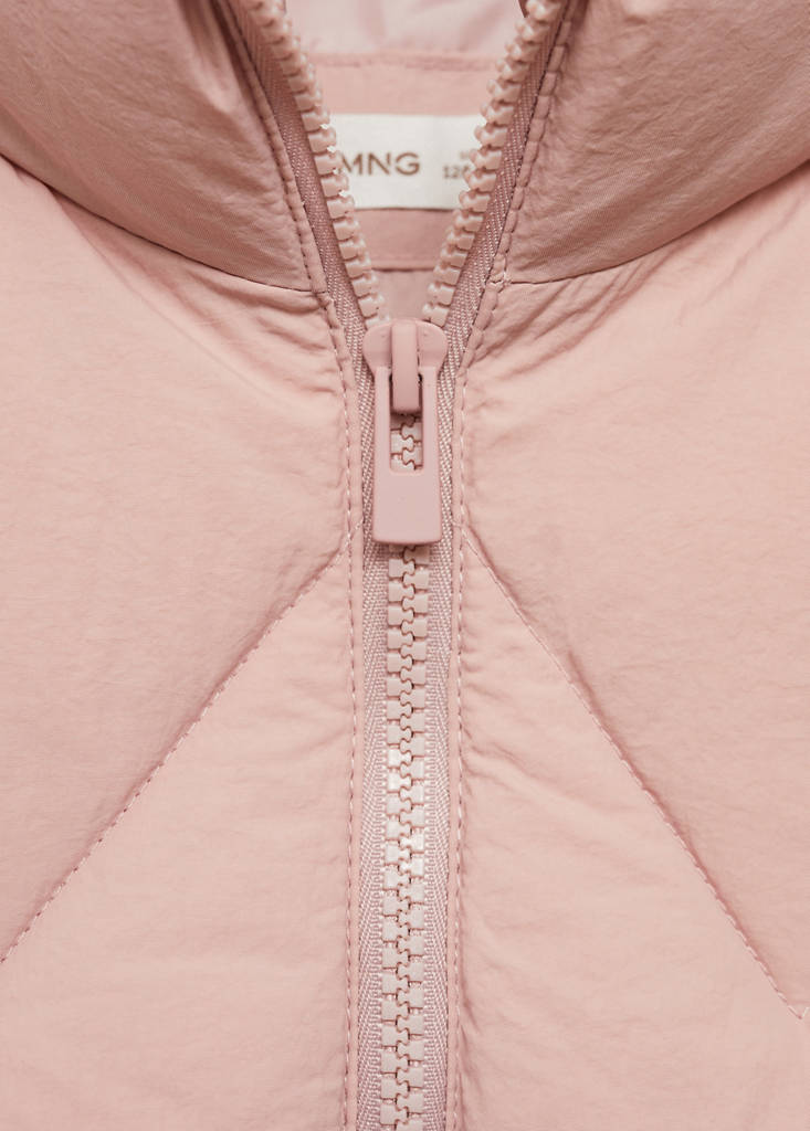 Quilted gilet with pockets — Pink