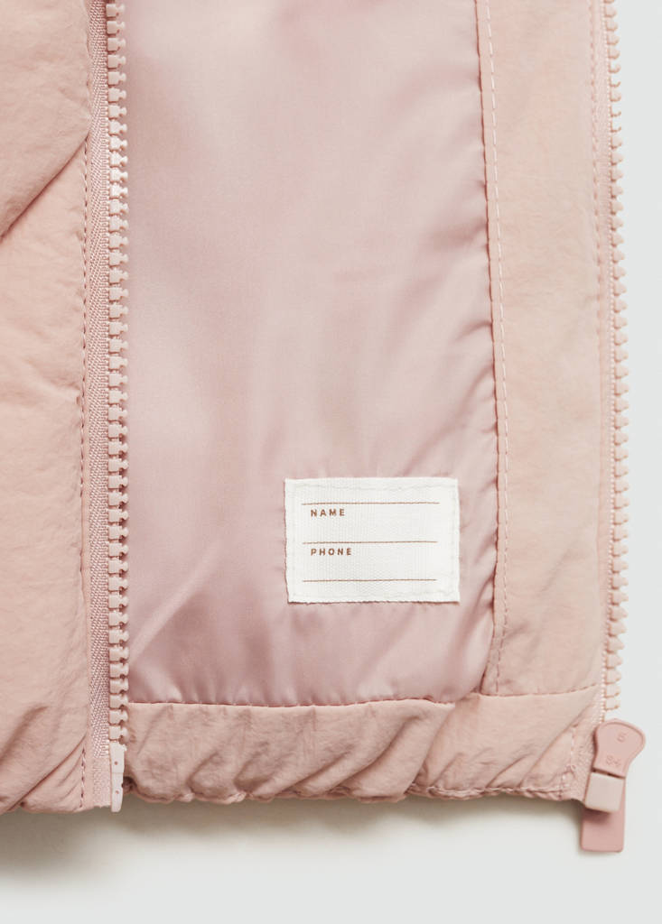 Quilted gilet with pockets — Pink