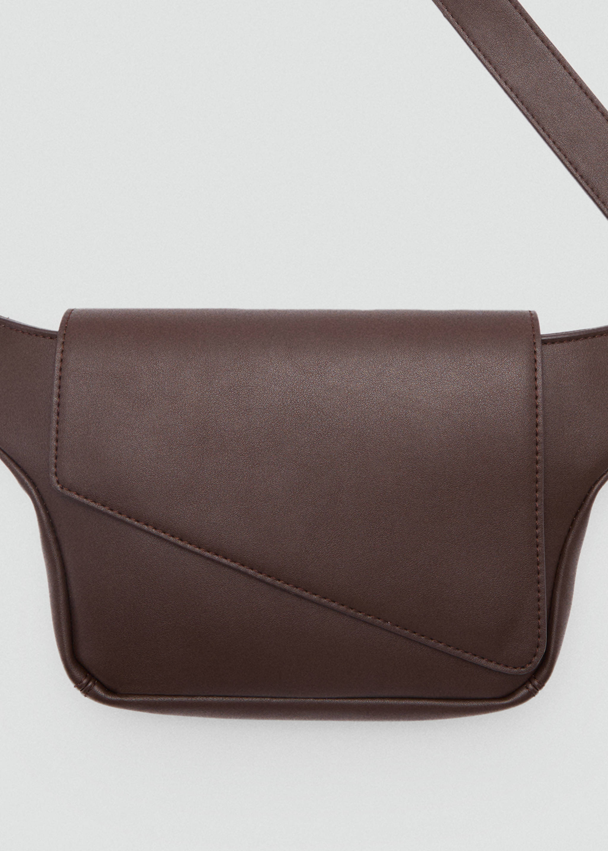 Sac bananes bandoulière simili-cuir effet grainé - null