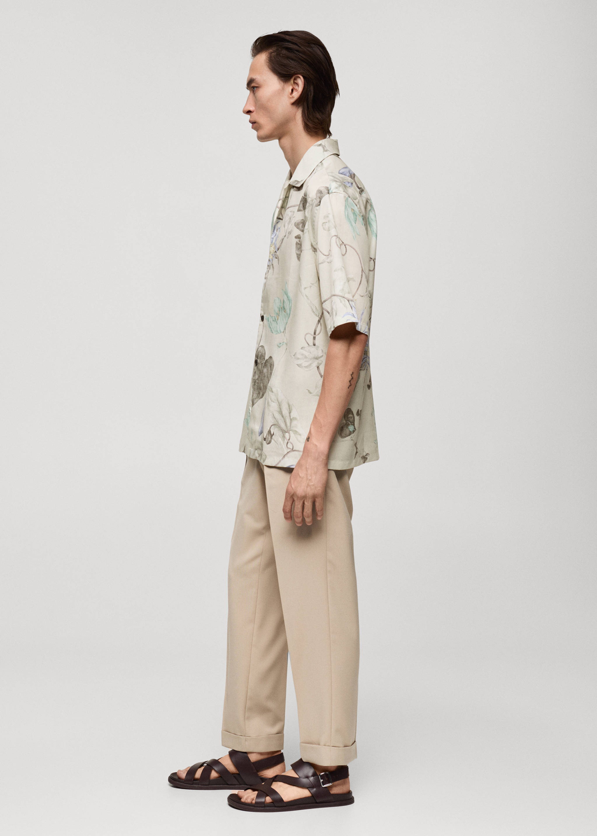 Flowy floral print shirt - Details of the article 2