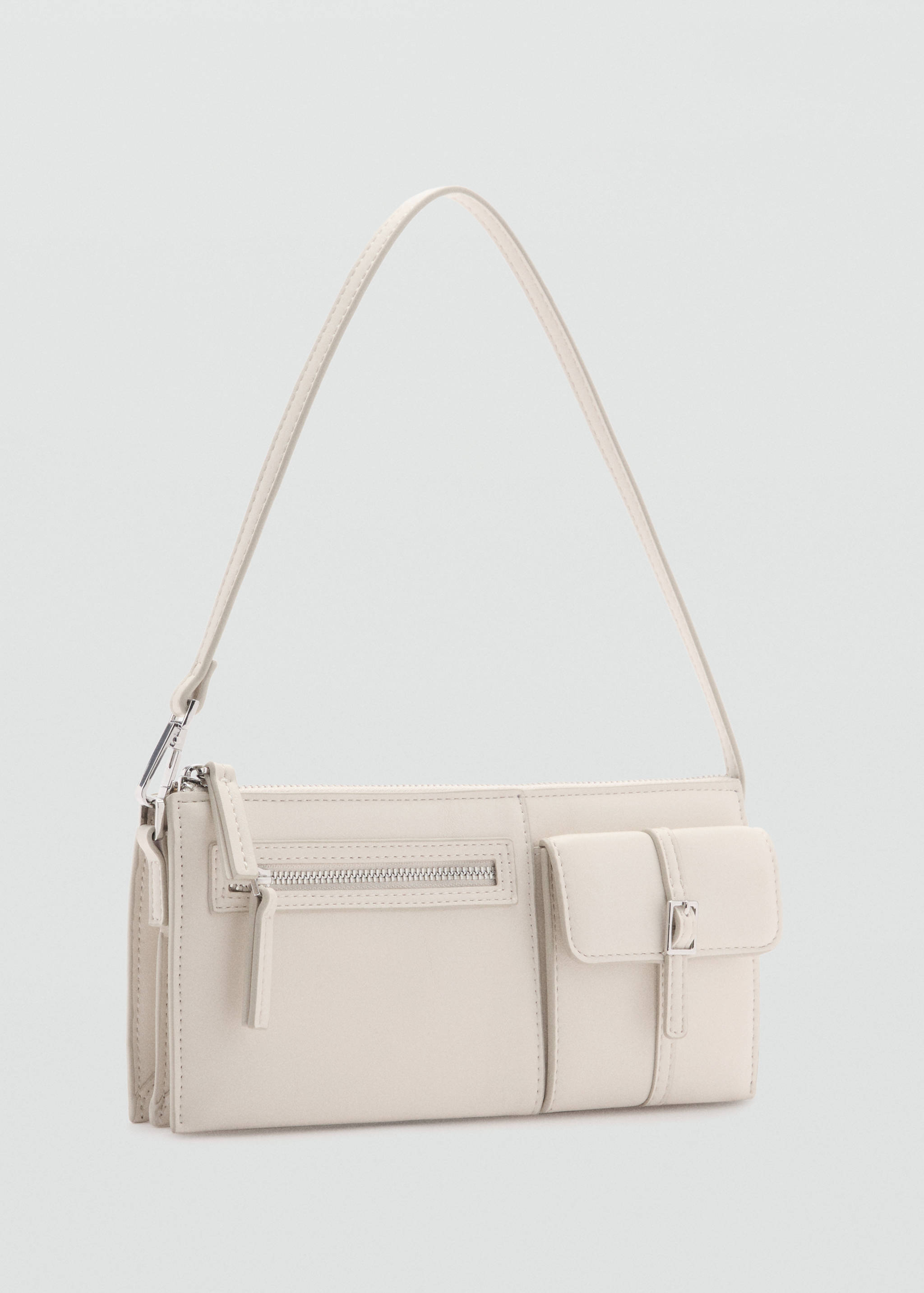 Shoulder bag with pockets - Medium plane