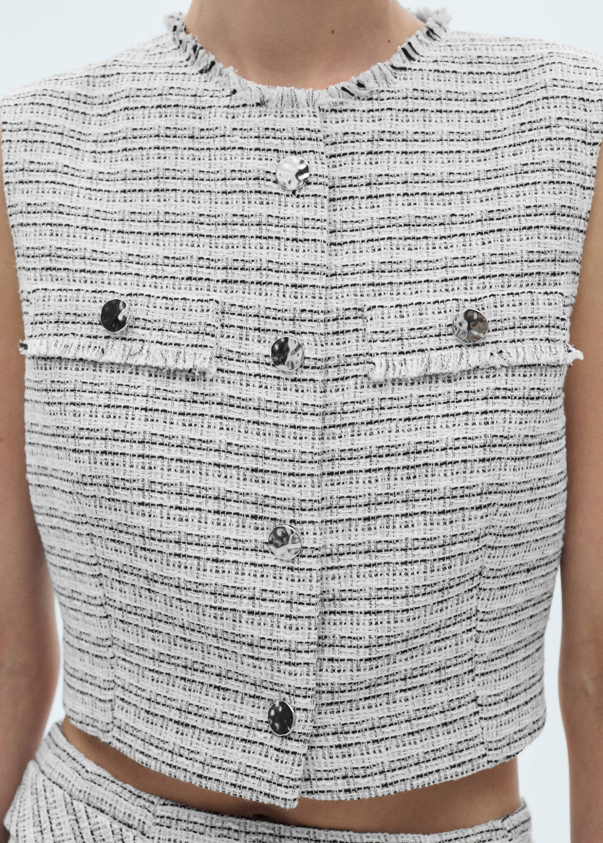 Tweed crop top - Details of the article 6