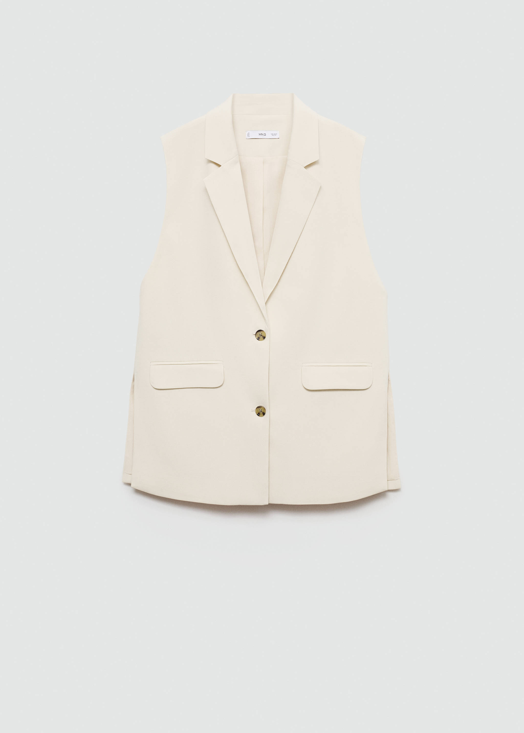 Lange gilet met splitten - Artikel zonder model