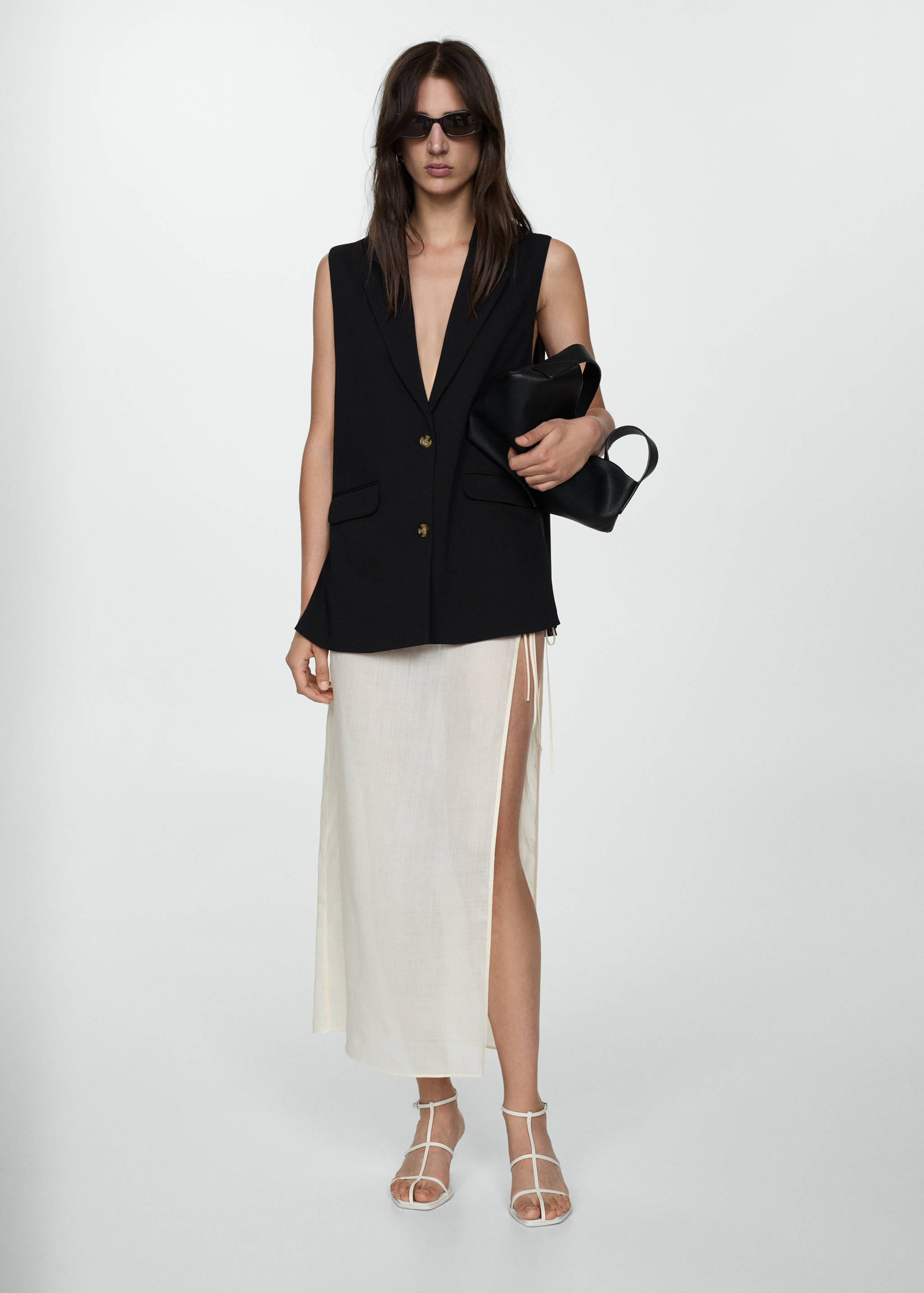 Lange gilet met splitten - Detail van het artikel 2