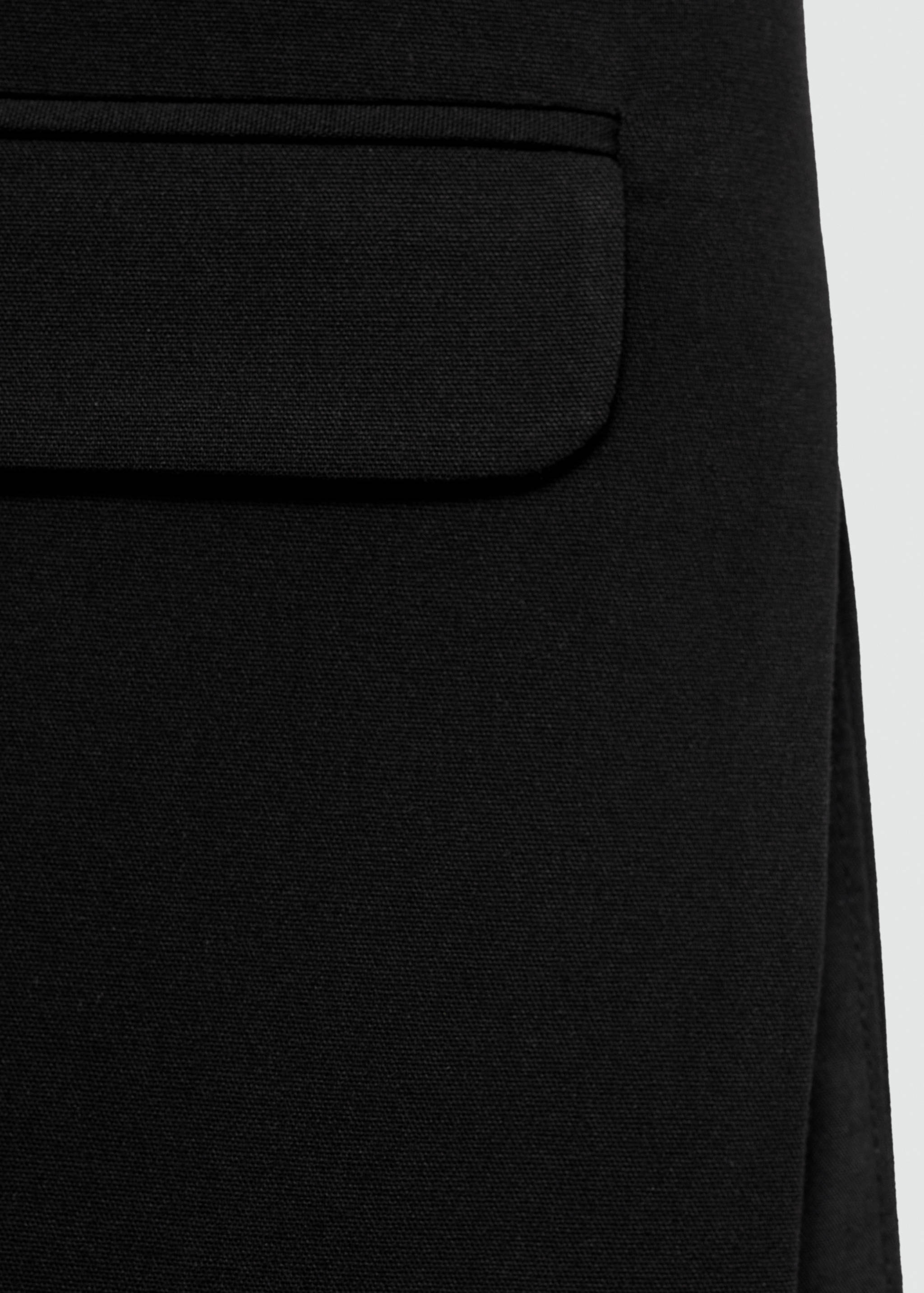 Lange gilet met splitten - Detail van het artikel 0