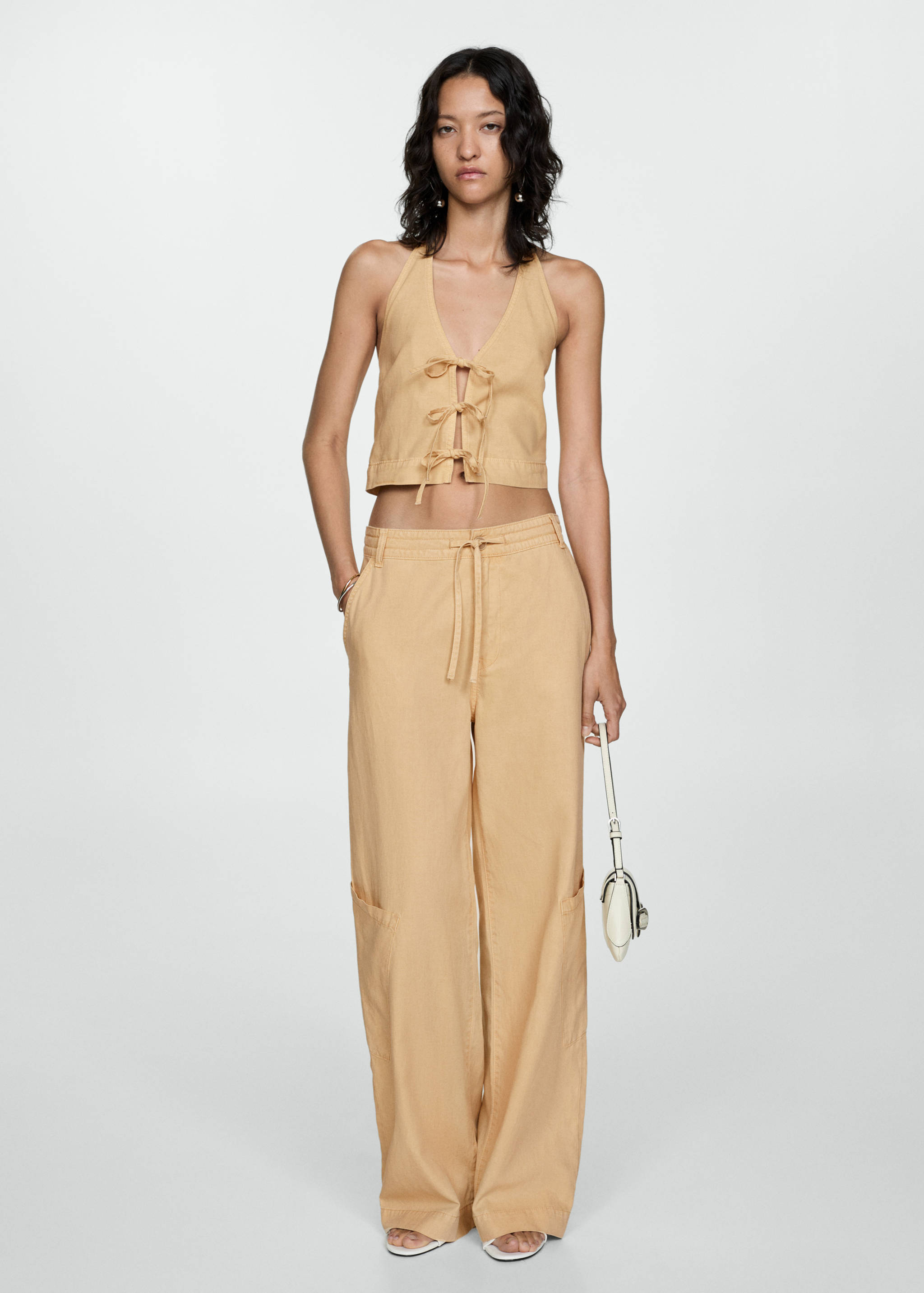 Pantalon Lyocell cordon de serrage - Plan général