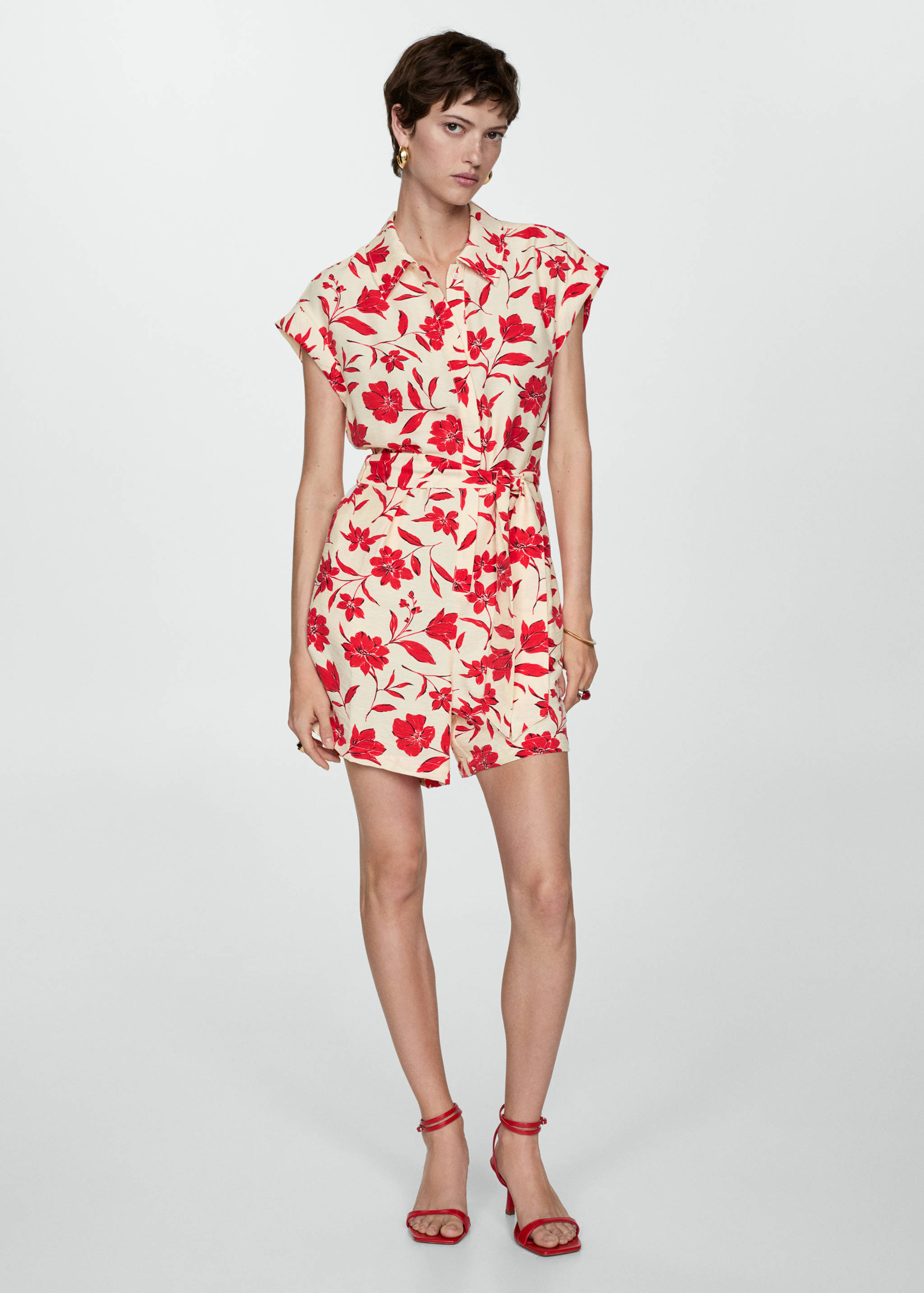 Flower short jumpsuit - General plane