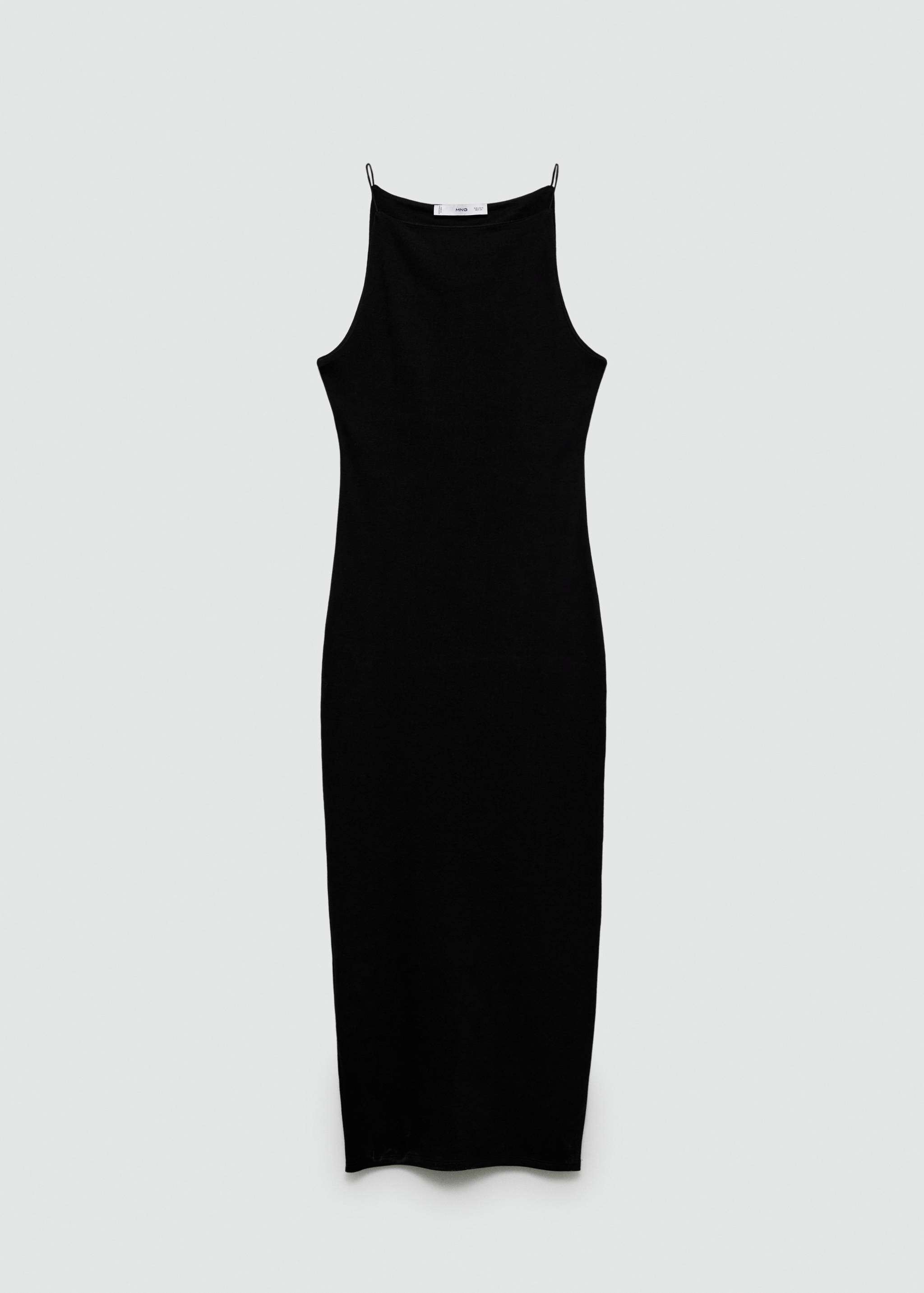 Fitted halter-neck dress - Article without model
