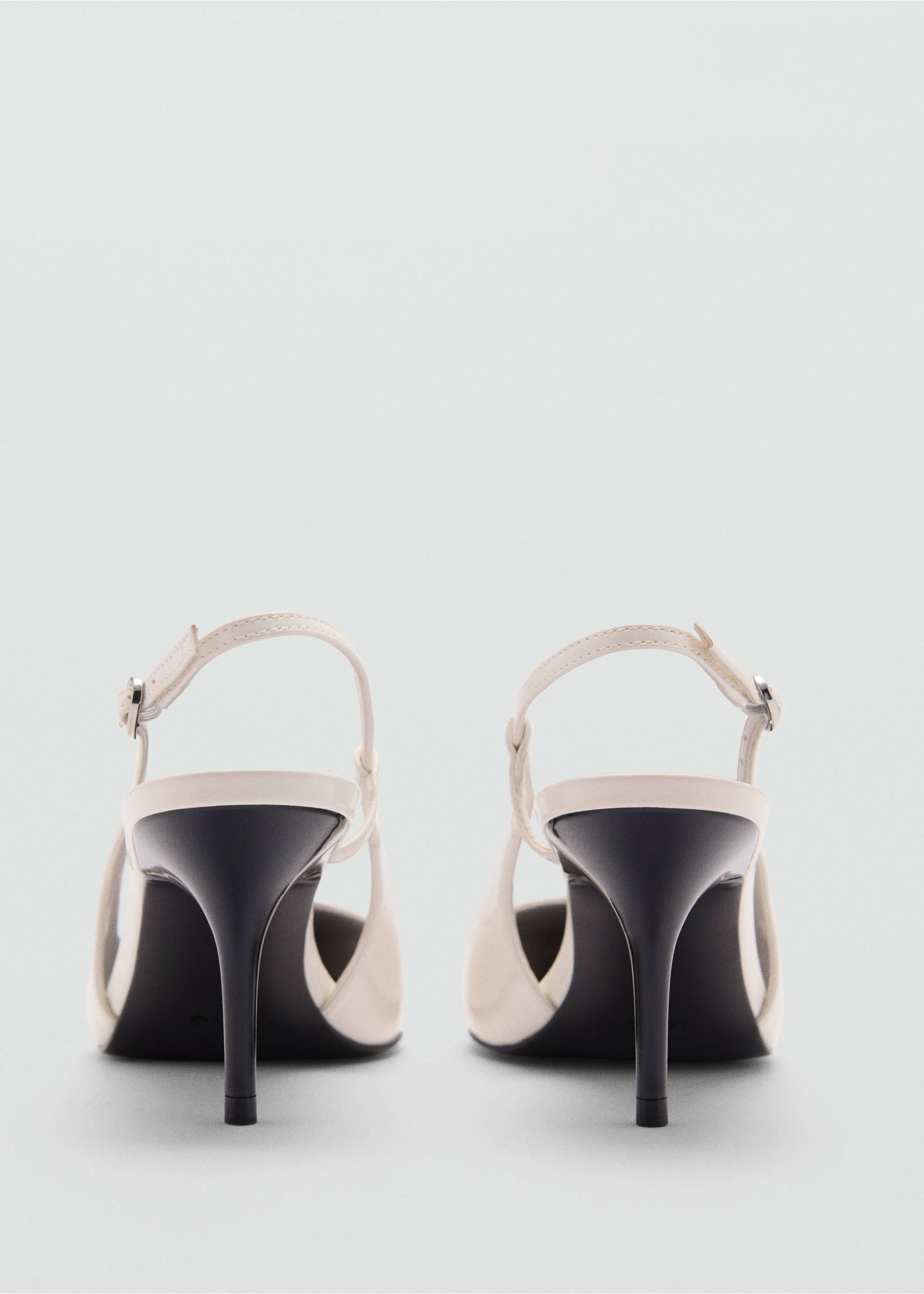High-heeled shoes - Details of the article 1, White. Ref: 77072925-00.