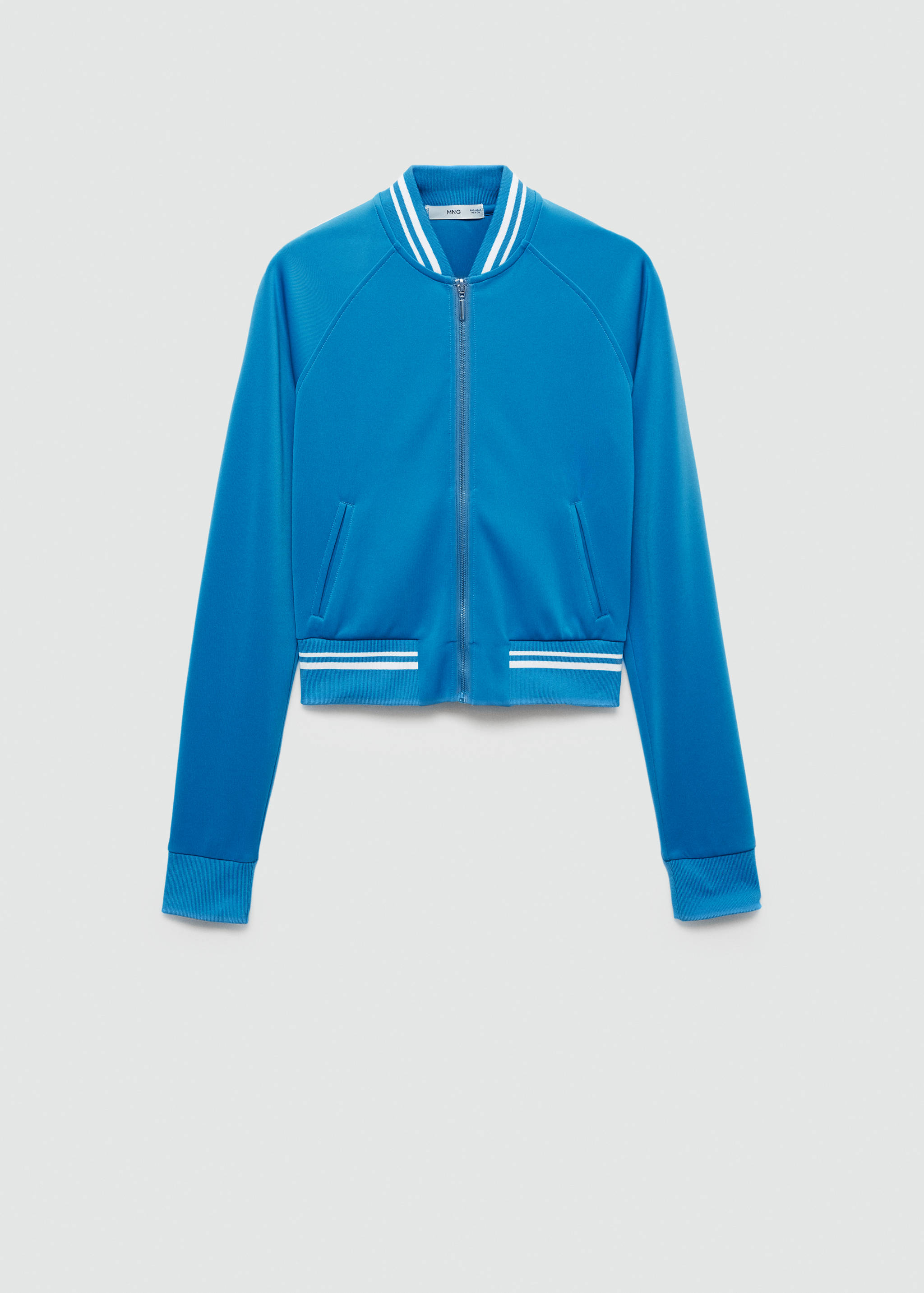 Contrasting striped bomber jacket - Article without model