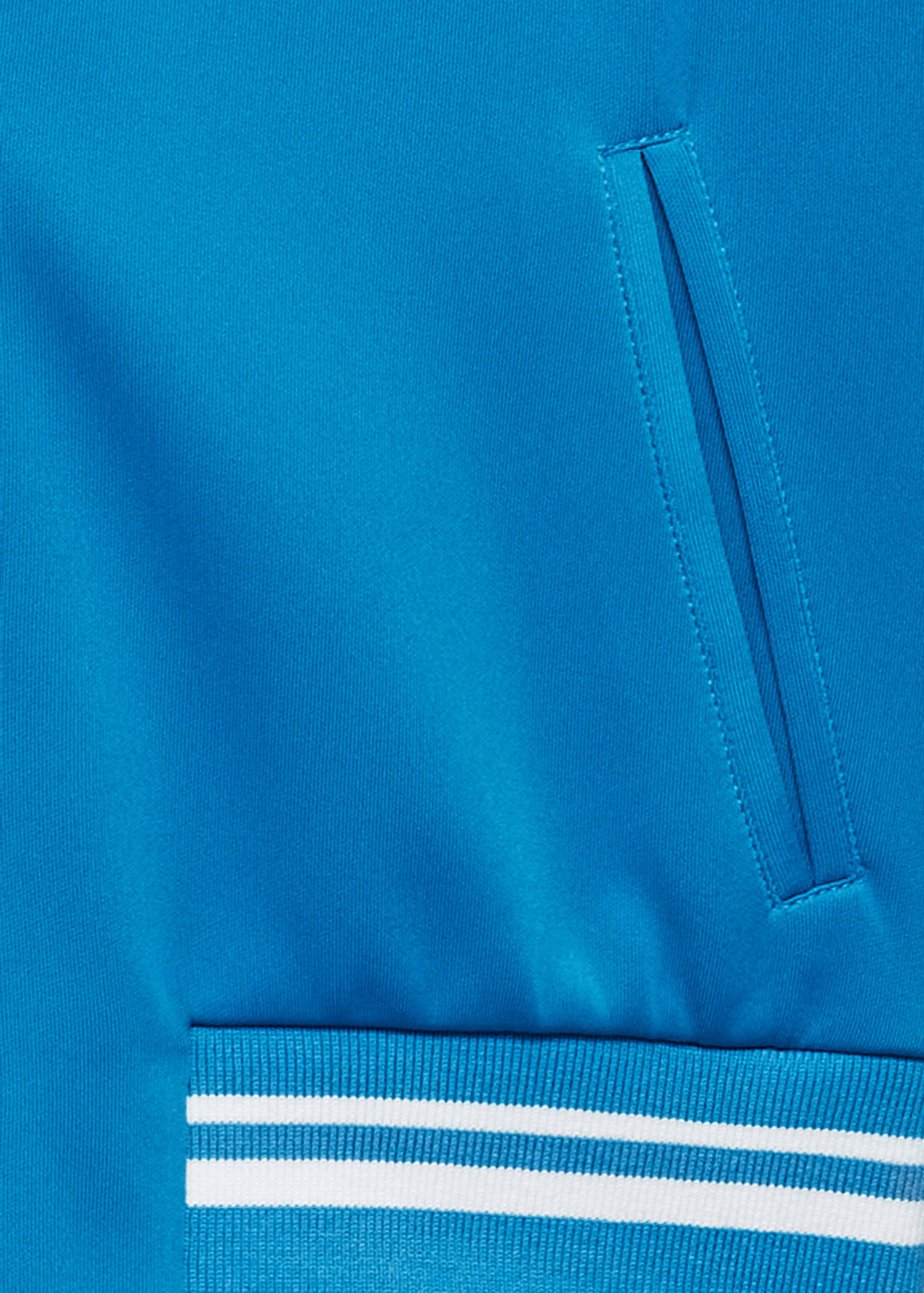 Contrasting striped bomber jacket - Details of the article 0