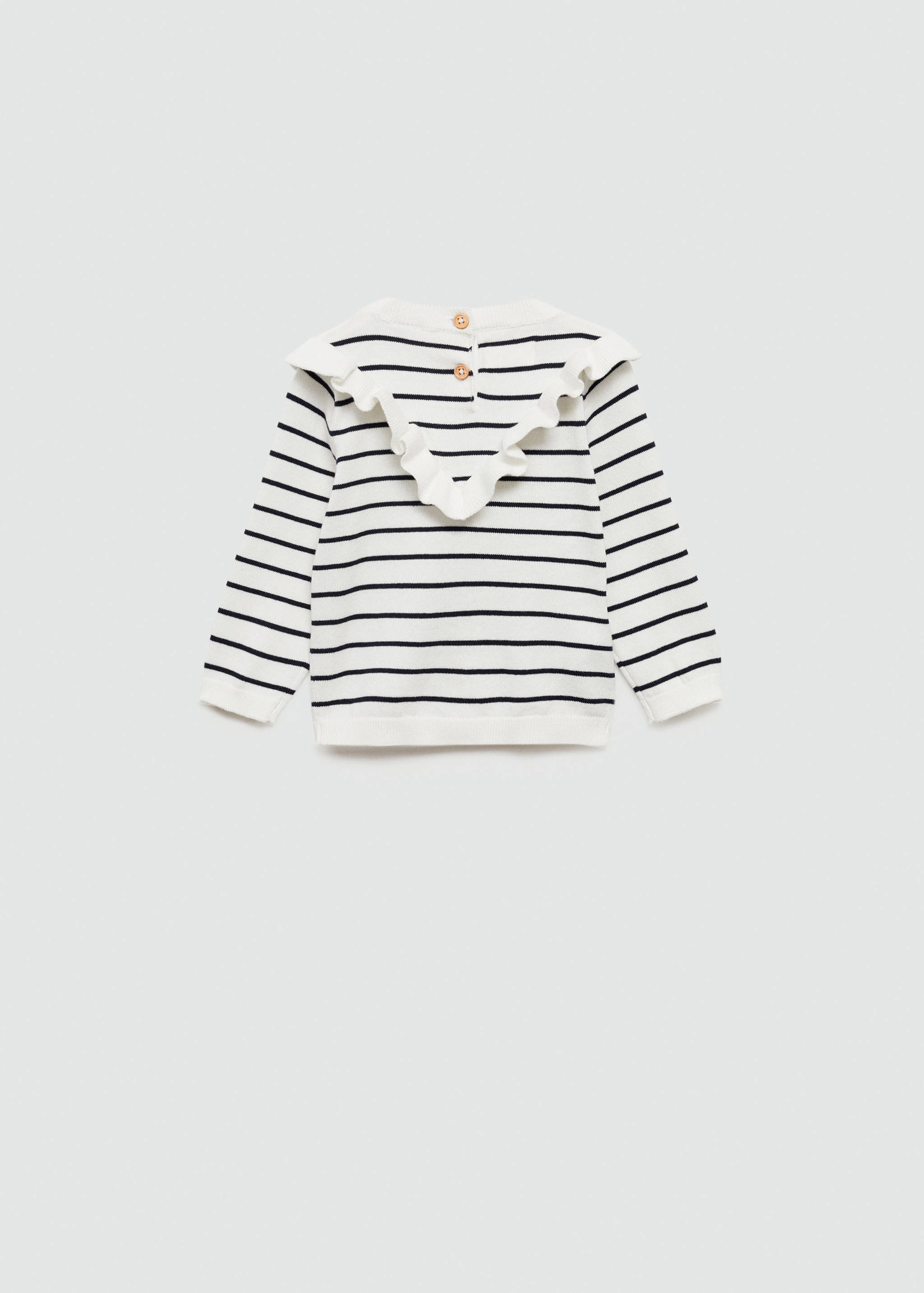 Ruffle striped sweater - Reverse of the article