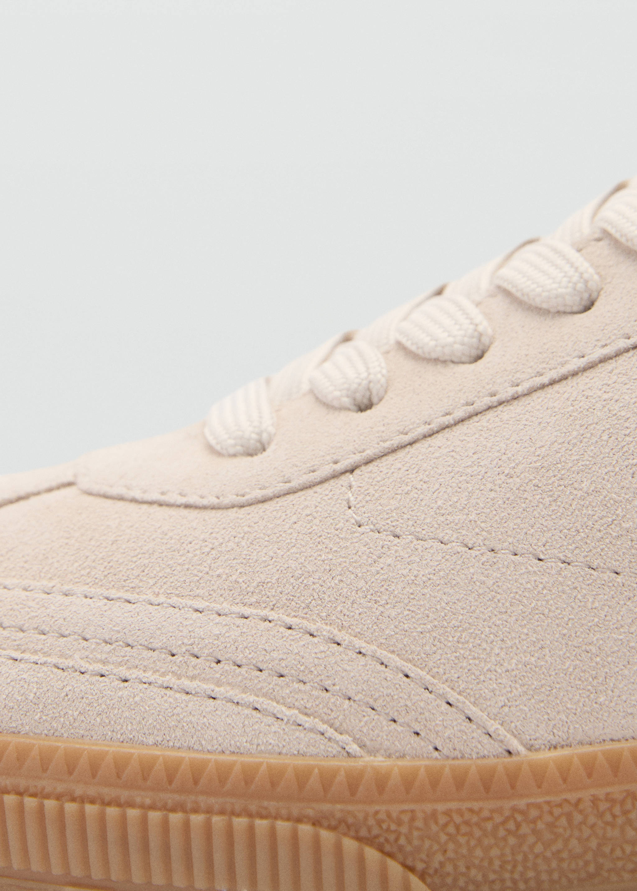 Canvas leather trainers - Details of the article 1
