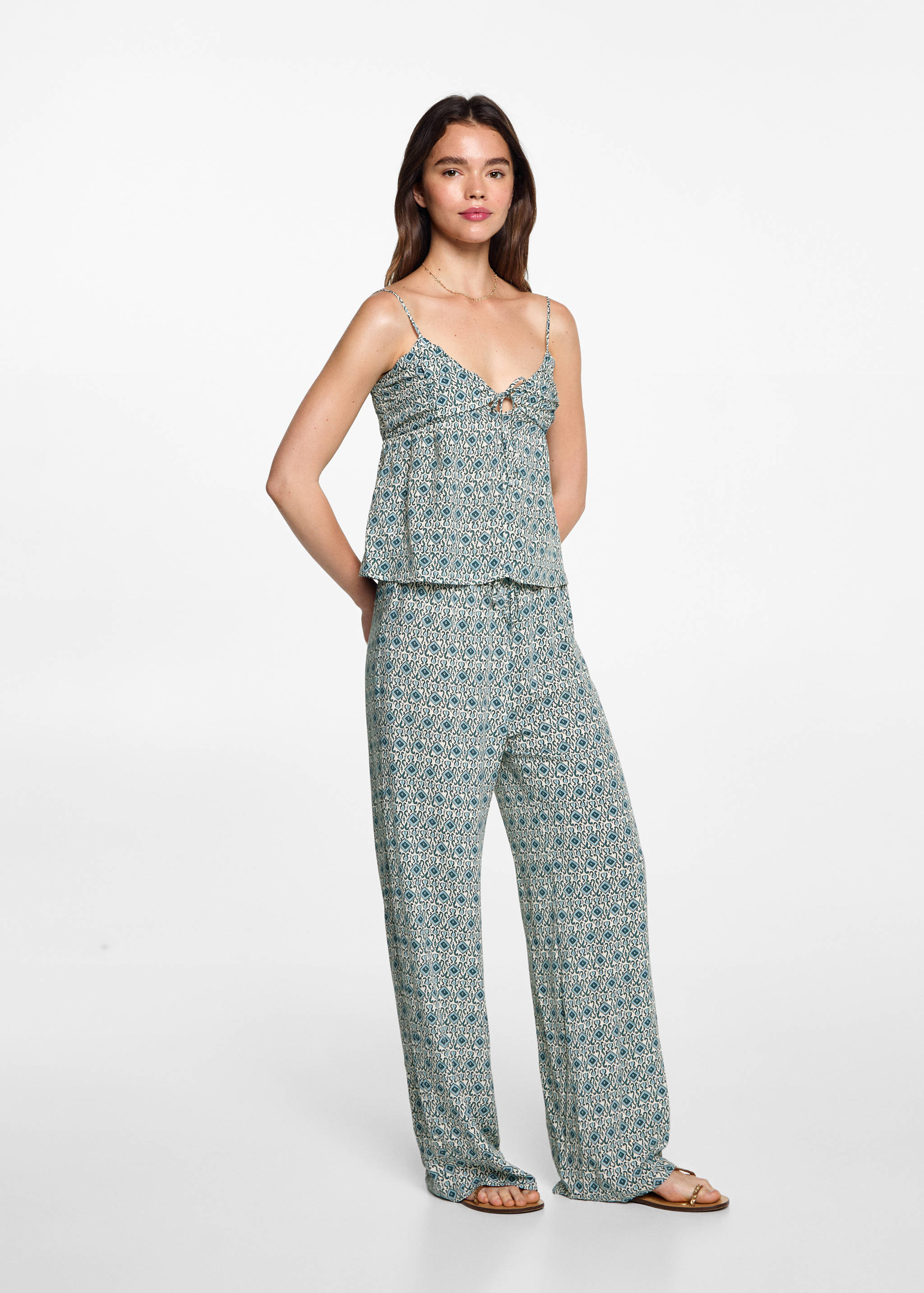 Pantalon droit imprimé - Plan général