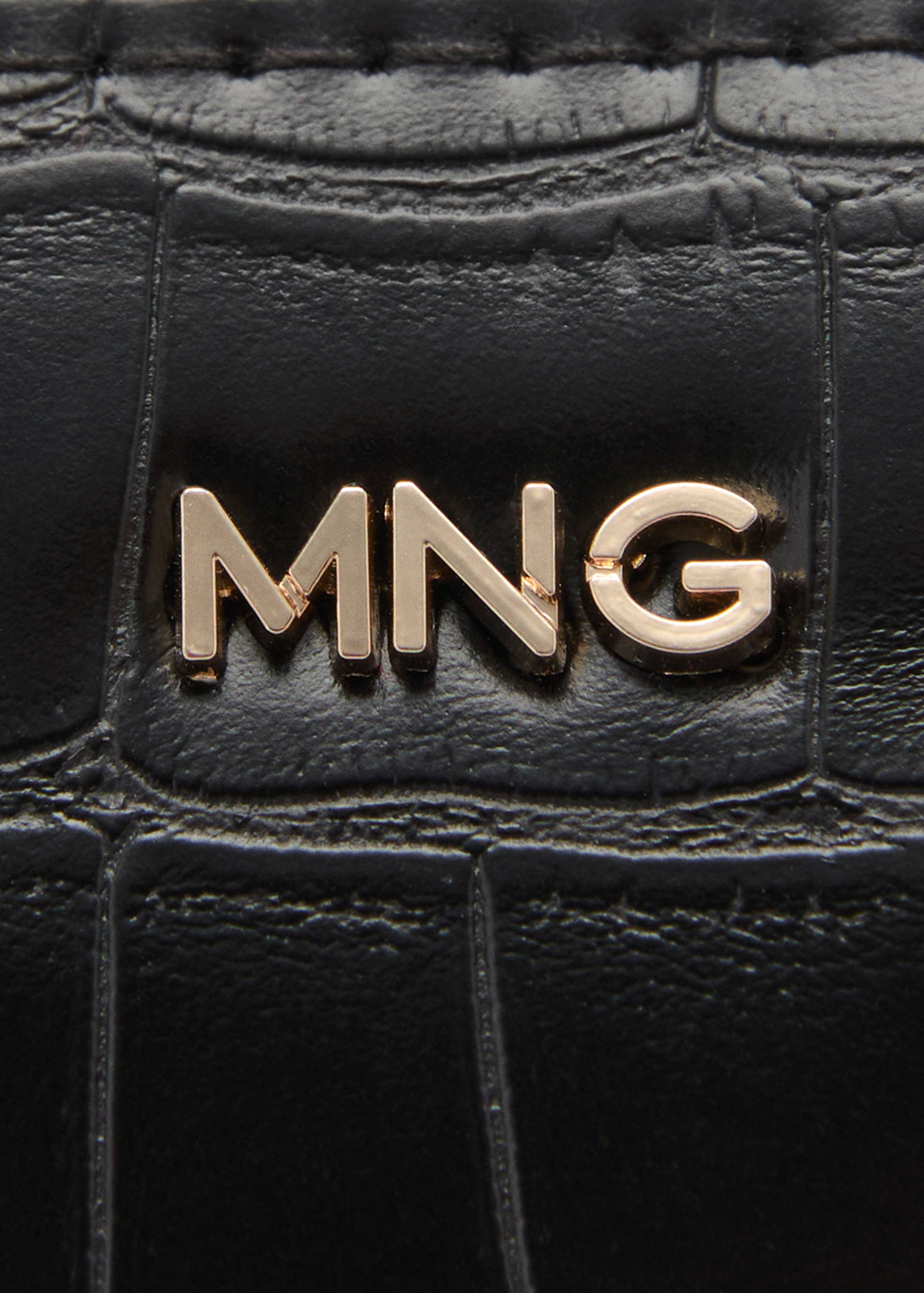 皮革效果公文包 - null