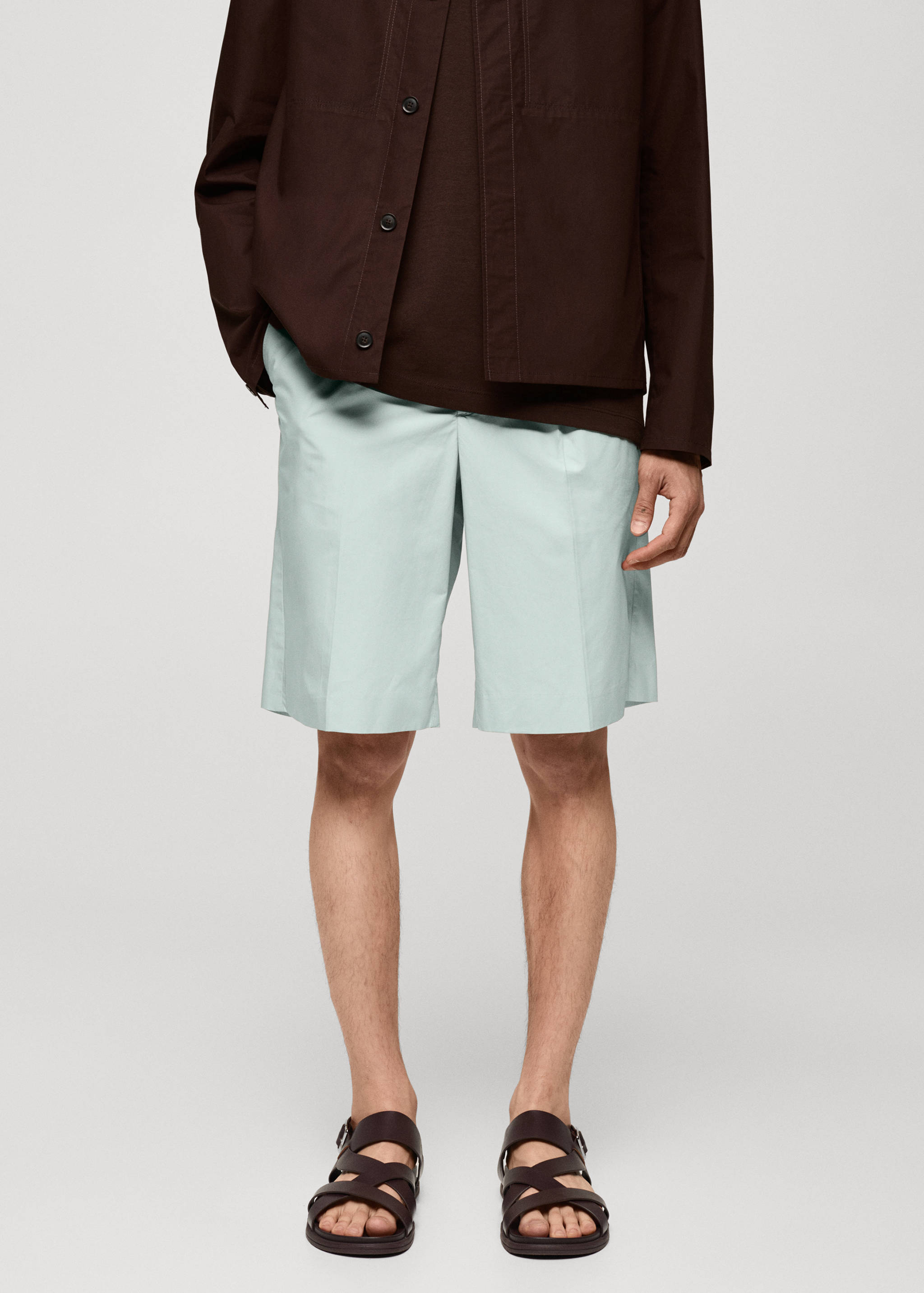 Bermudes relaxed fit pinces - Pla mig