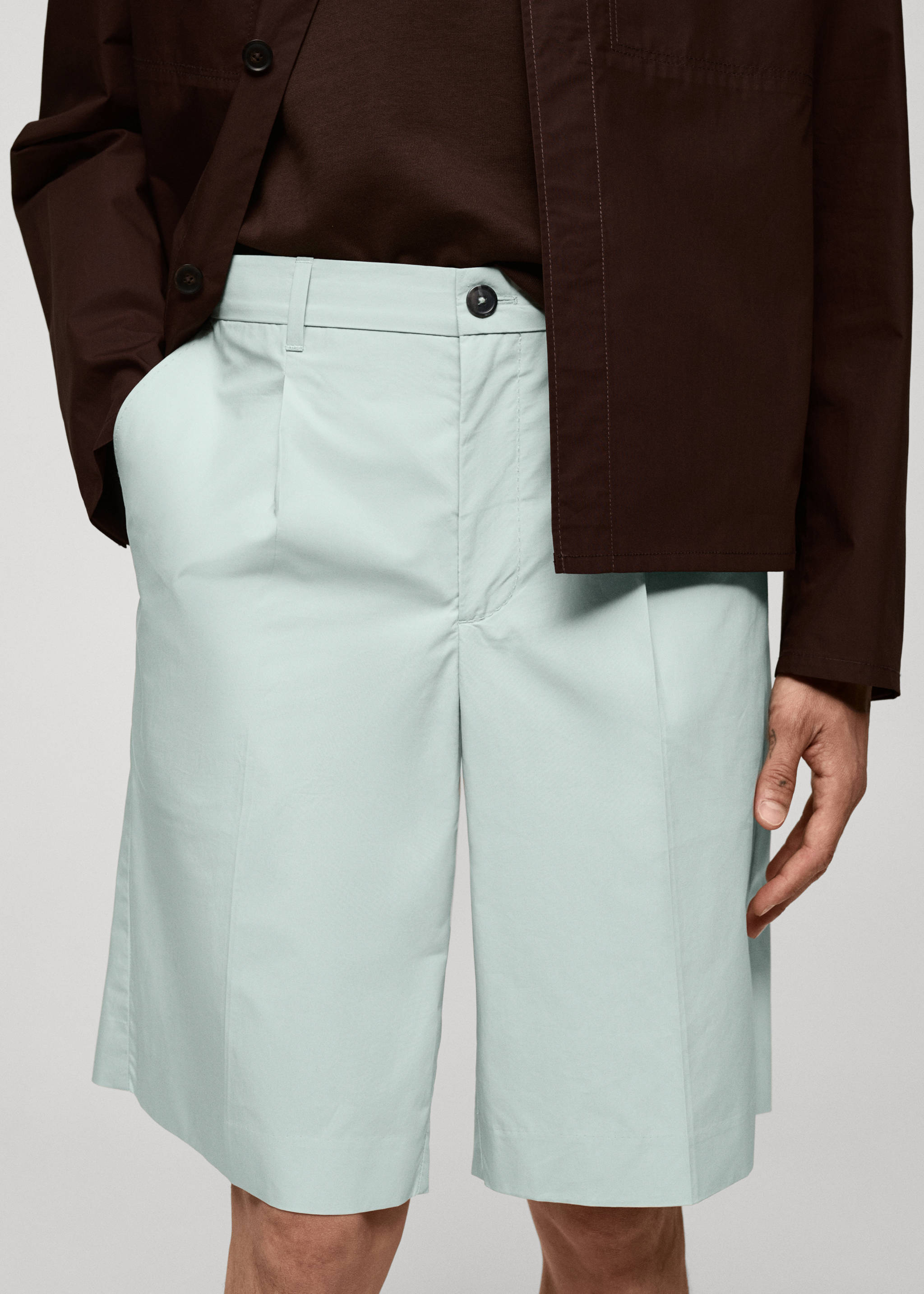 Bermudes relaxed fit pinces - Detall de l'article 1