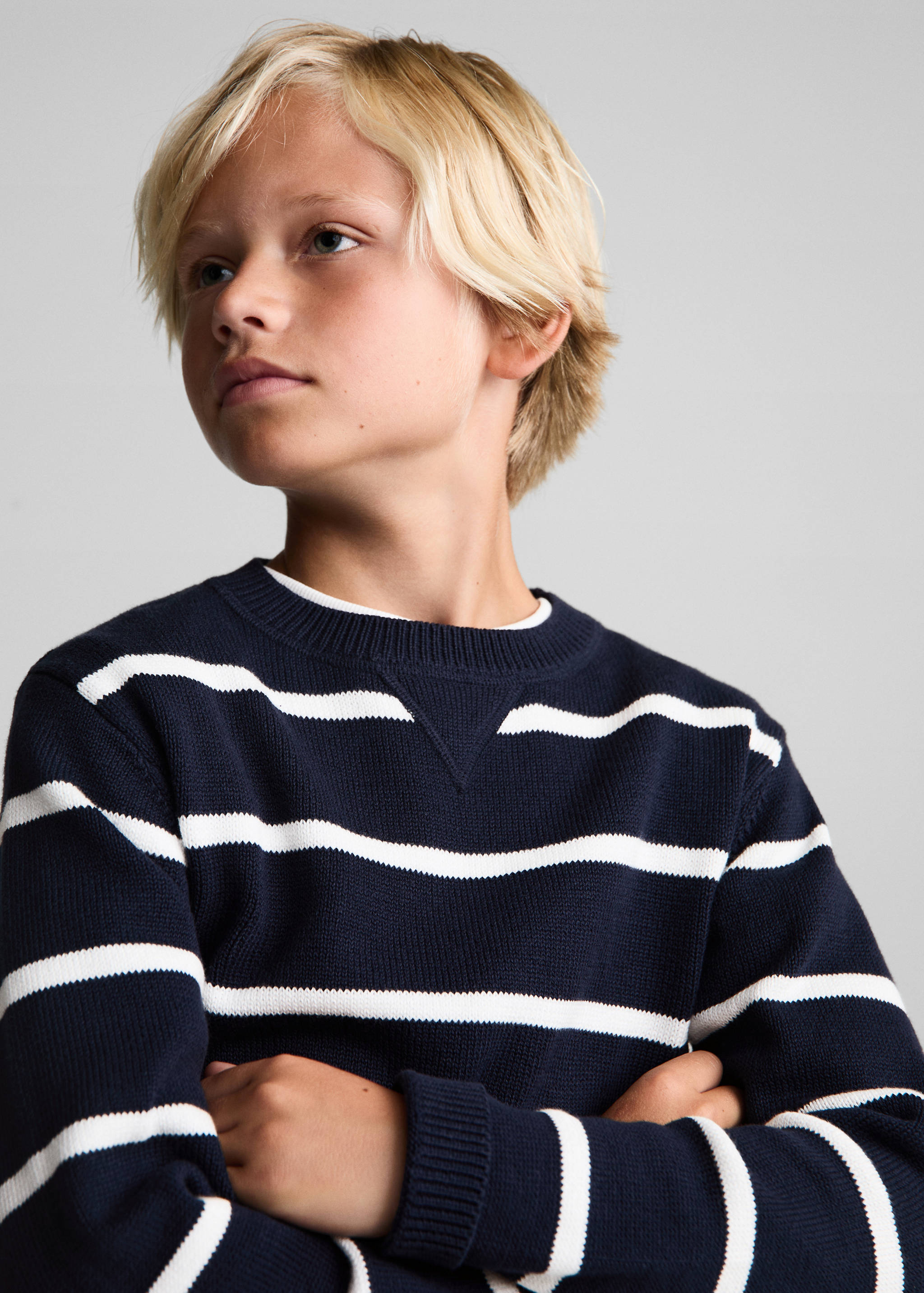 Knit striped sweater - Details of the article 1