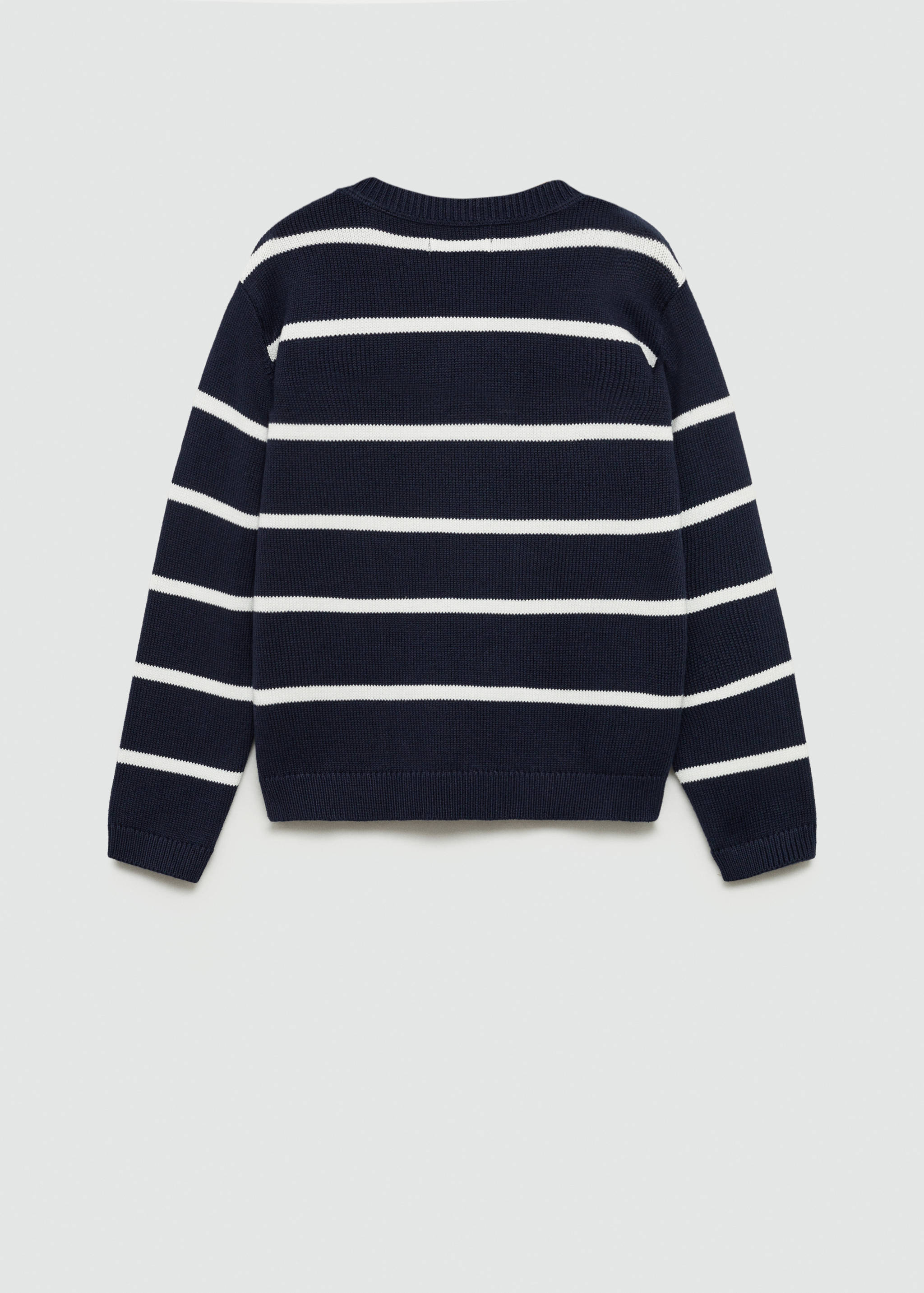 Knit striped sweater - Reverse of the article