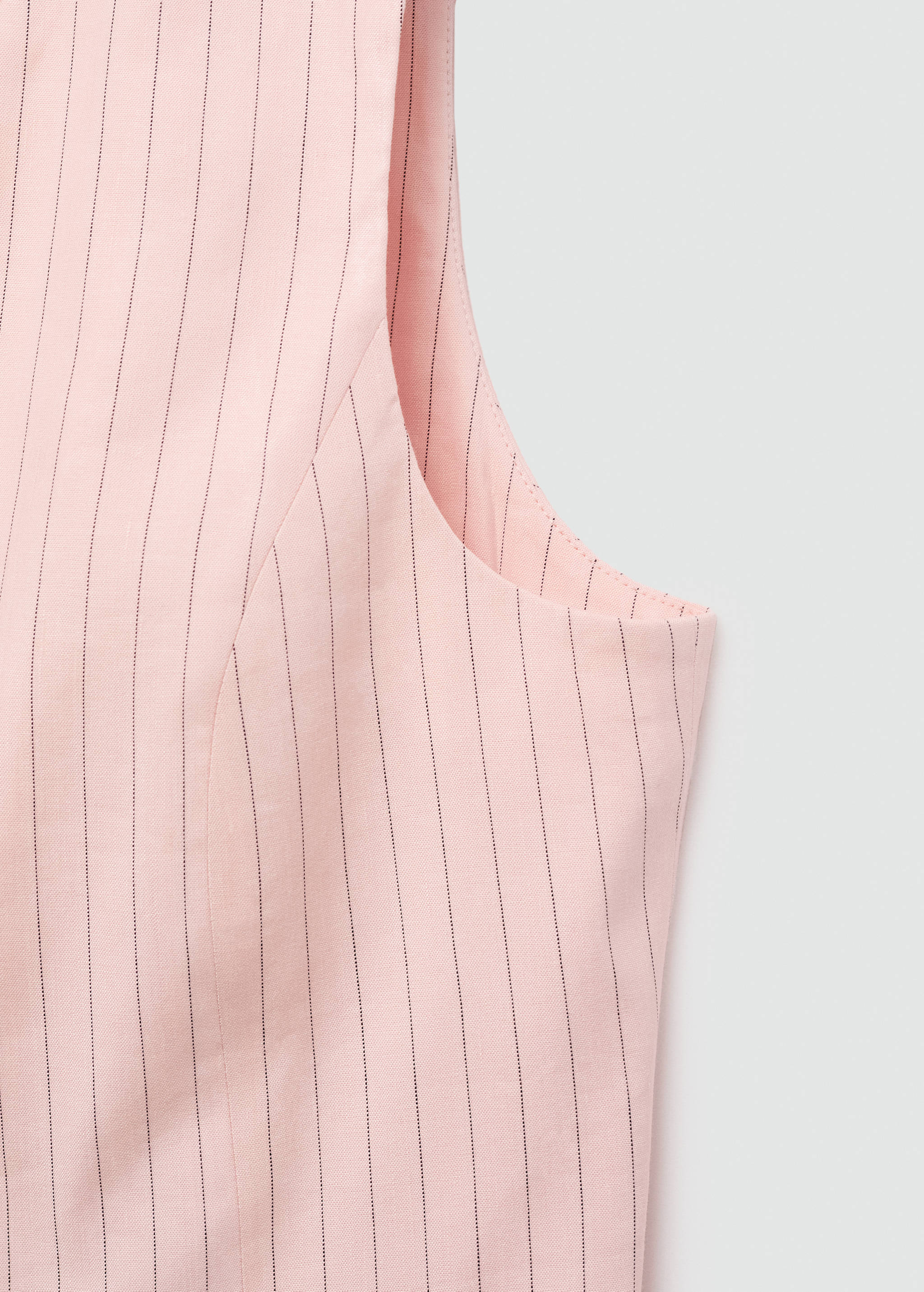 스트라이프 린넨 조끼 - 상품 내역: 0