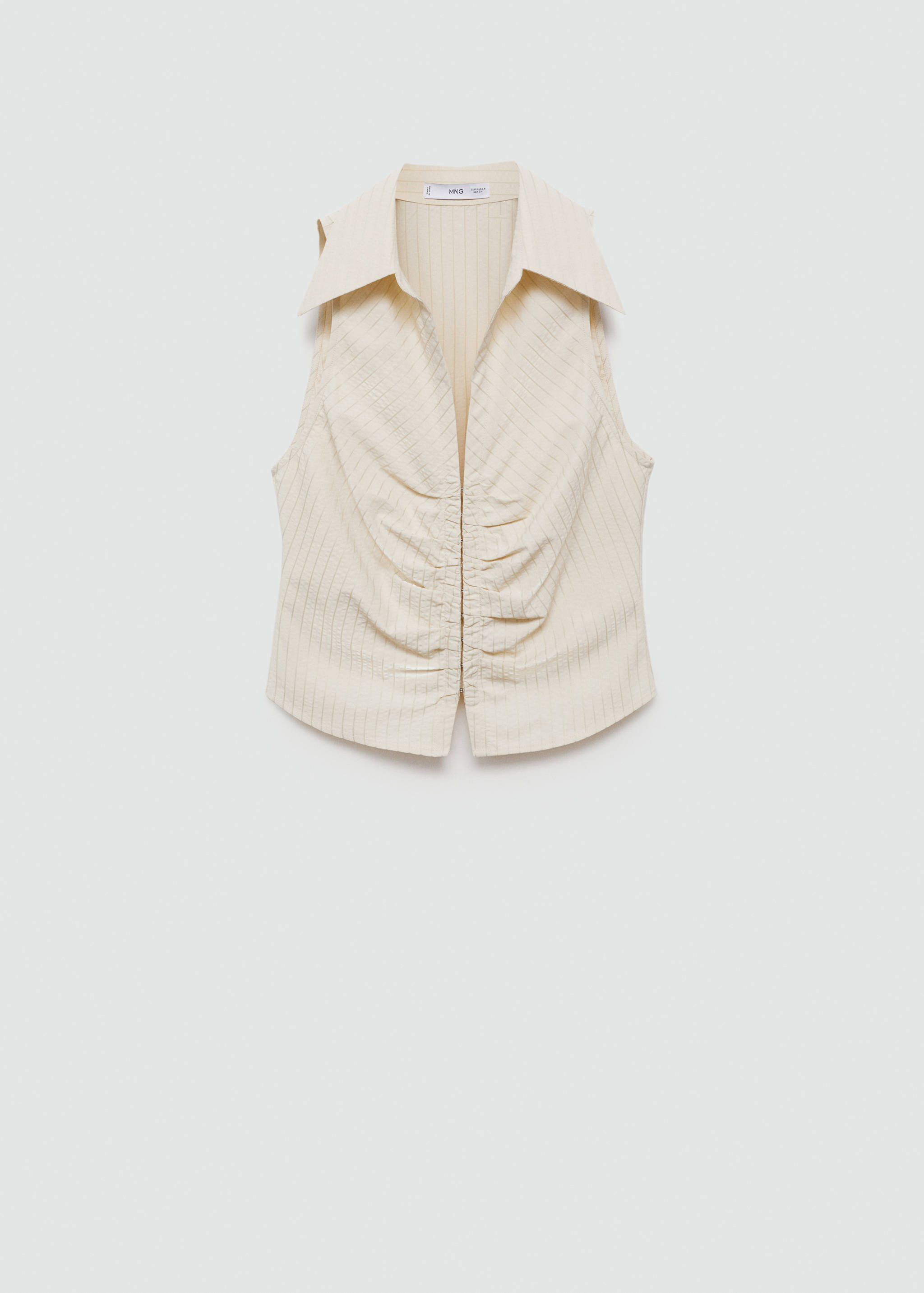 Striped top with zip - Article without model