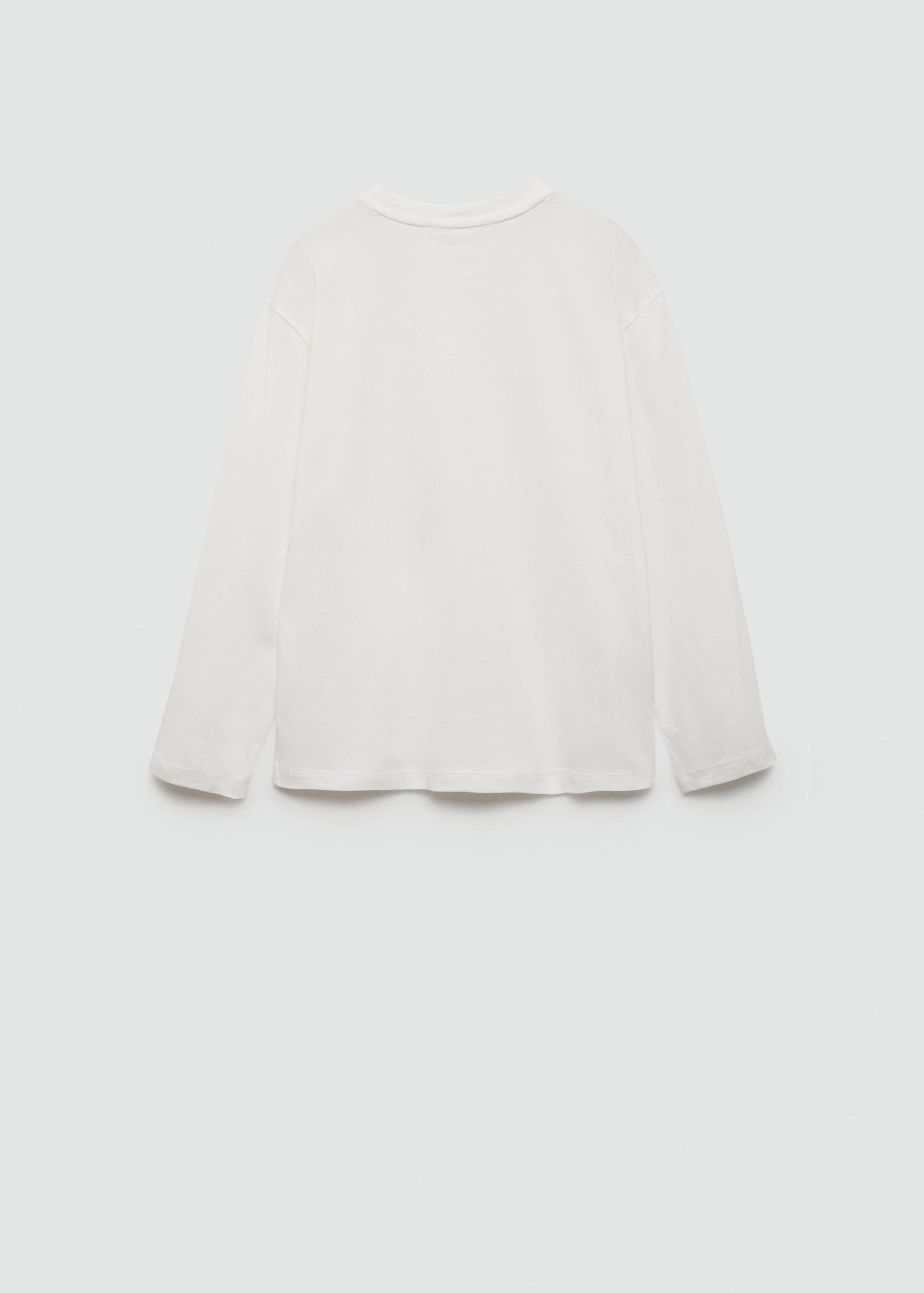 Long sleeve cotton t-shirt - Reverse of the article