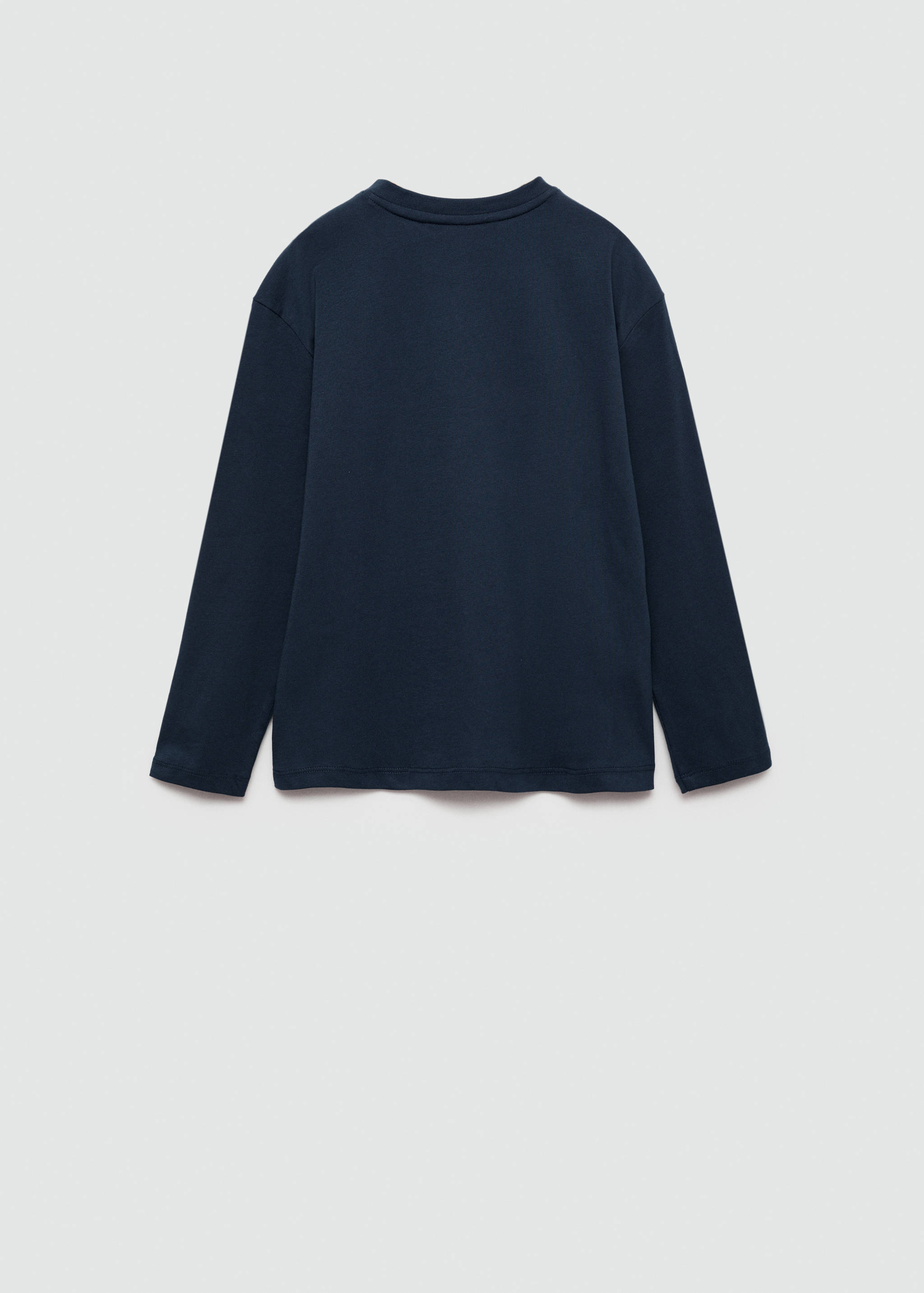 Long sleeve cotton t-shirt - Reverse of the article