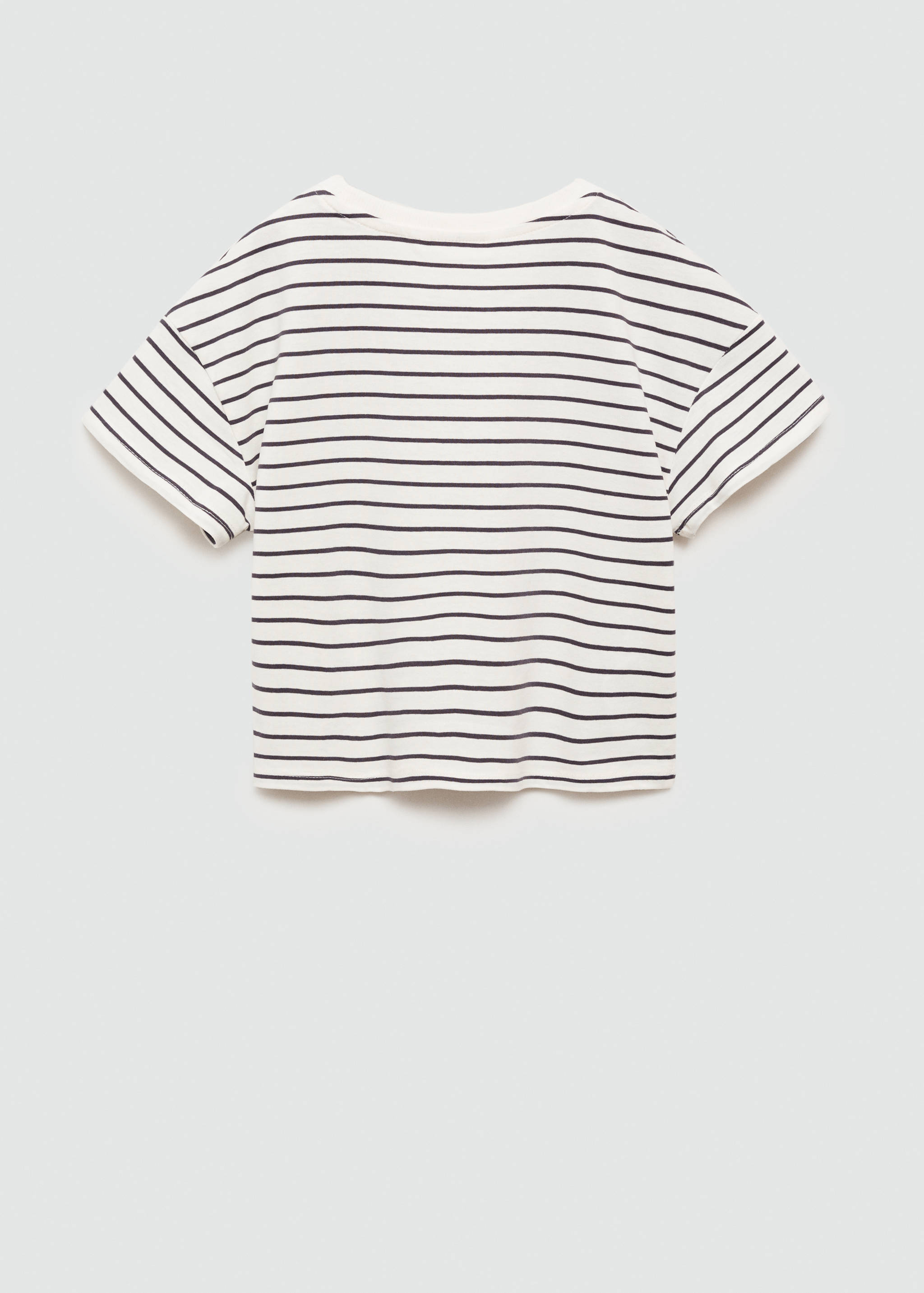 T-shirt coton à rayures - Verso de l’article