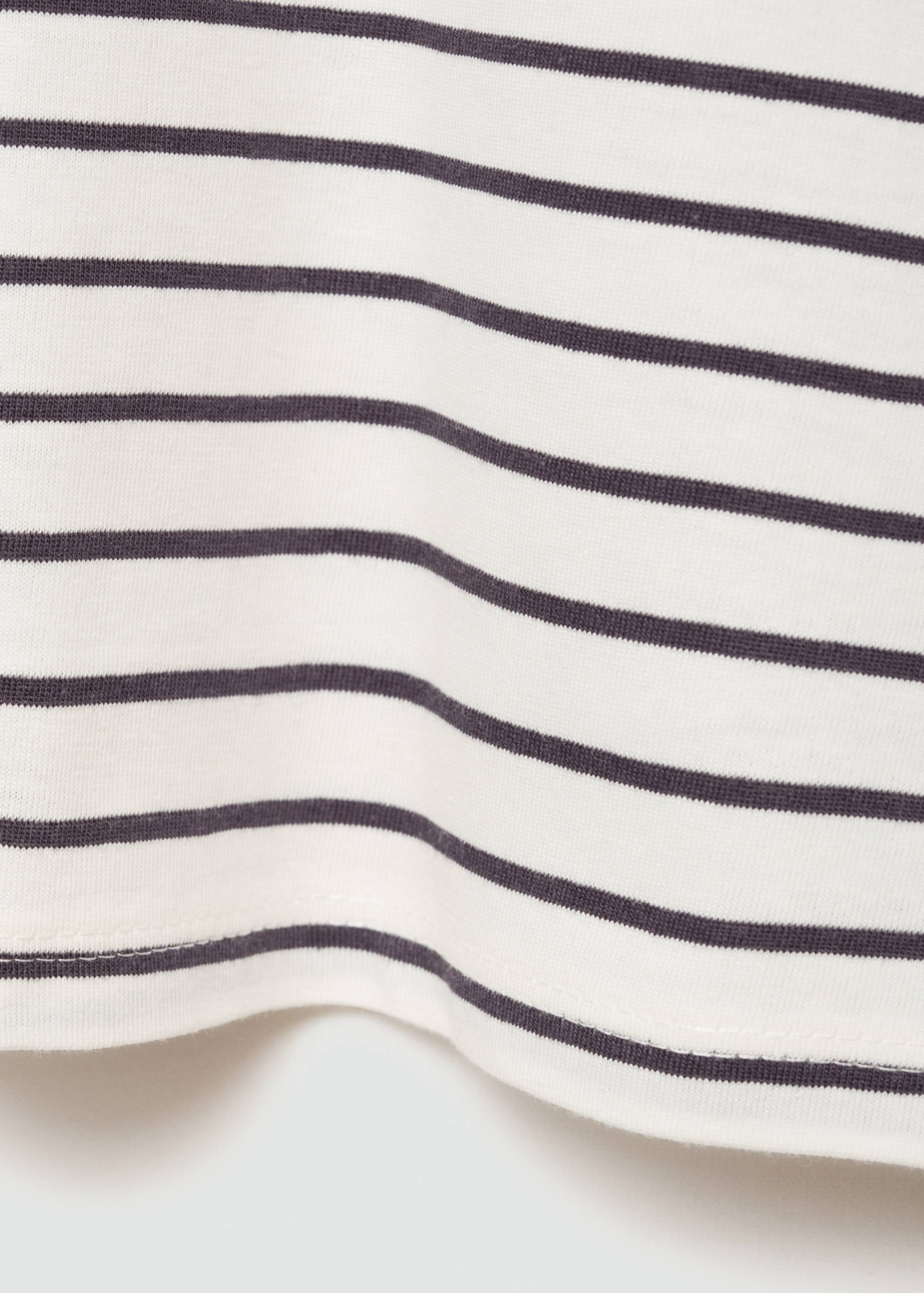 T-shirt coton à rayures - Détail de l'article 0