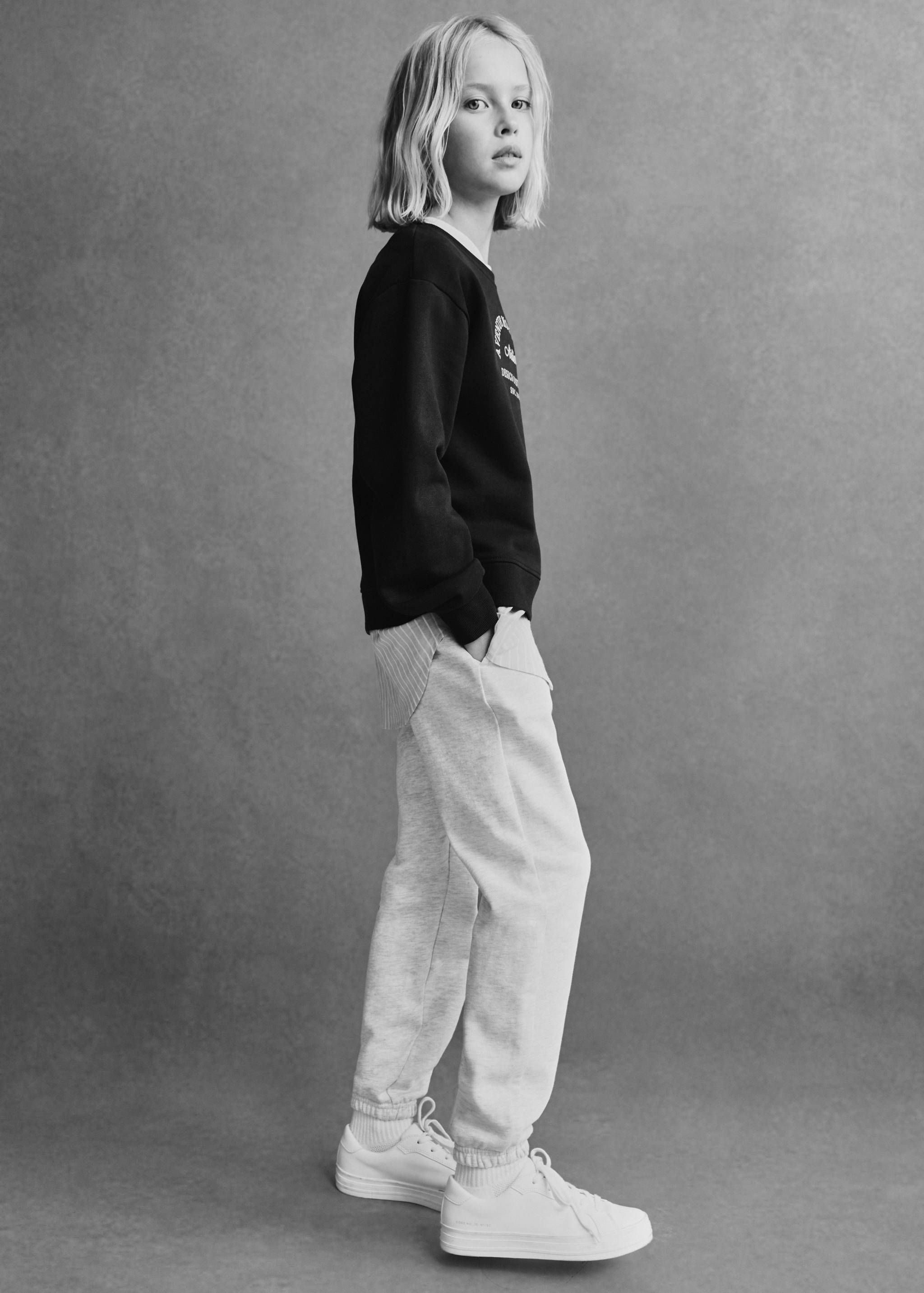 Cotton jogger-style trousers - Details of the article 5