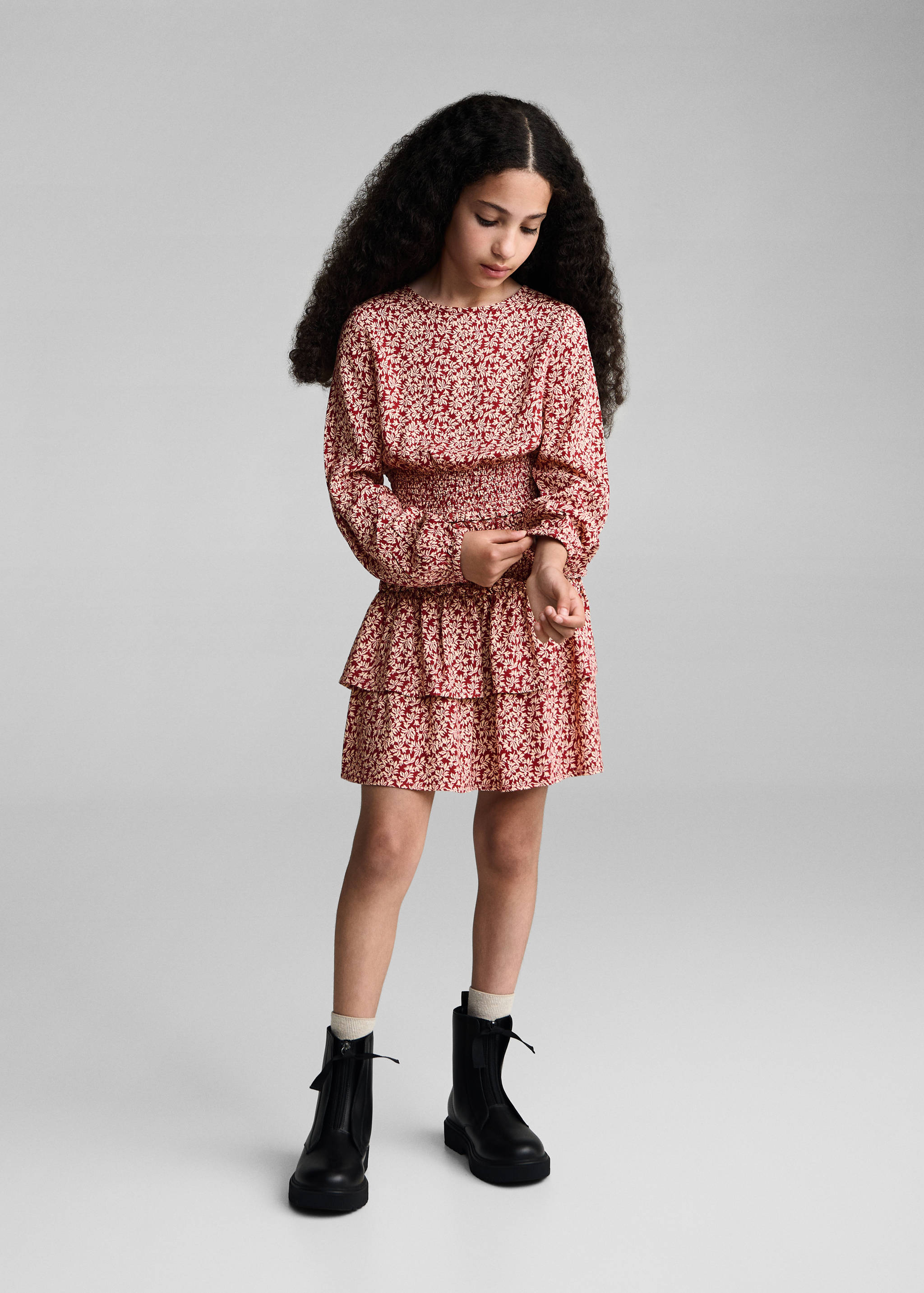 Ruched printed blouse - General plane