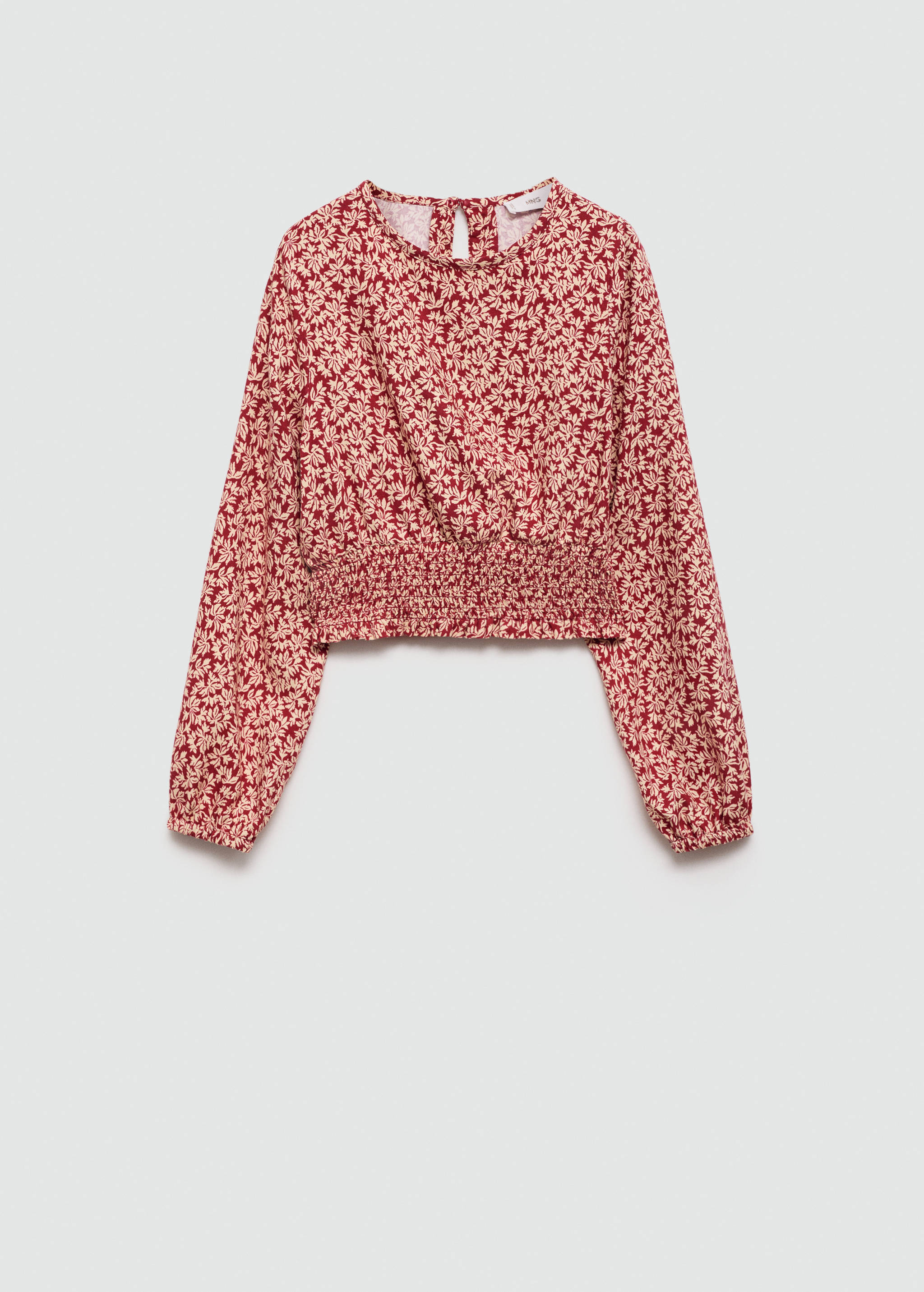 Ruched printed blouse - Article without model