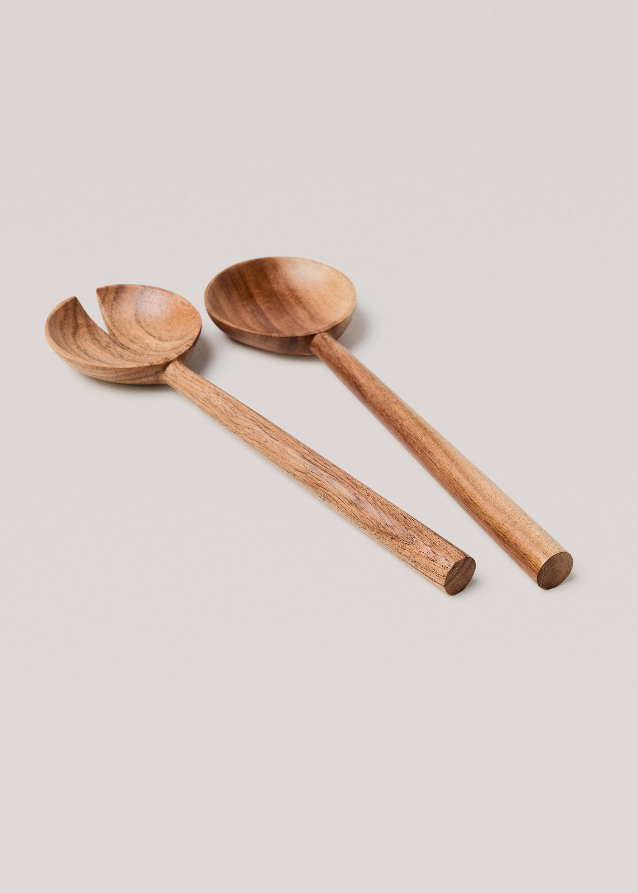 Set of 2 acacia wood serving cutlery - Details of the article 3