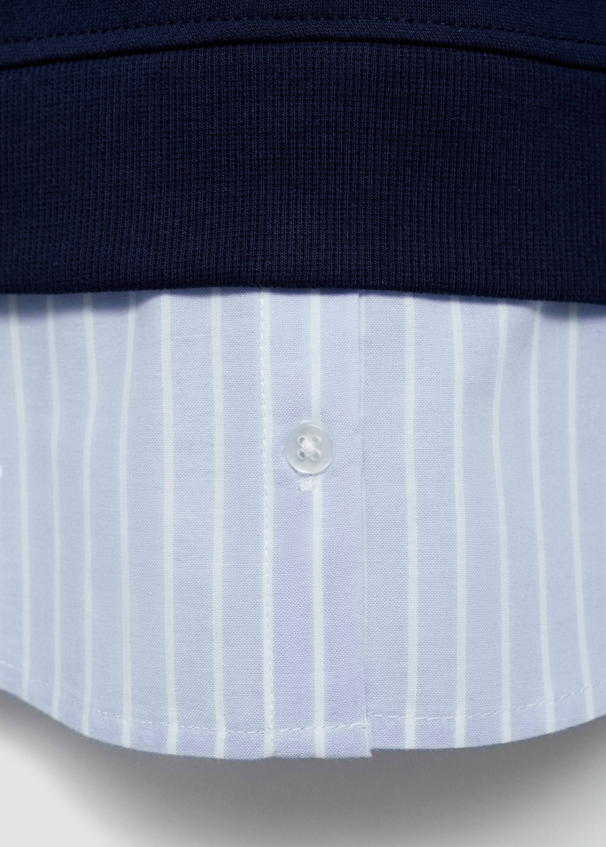 Sudadera bajo camisero rayas - Detalle del artículo 0