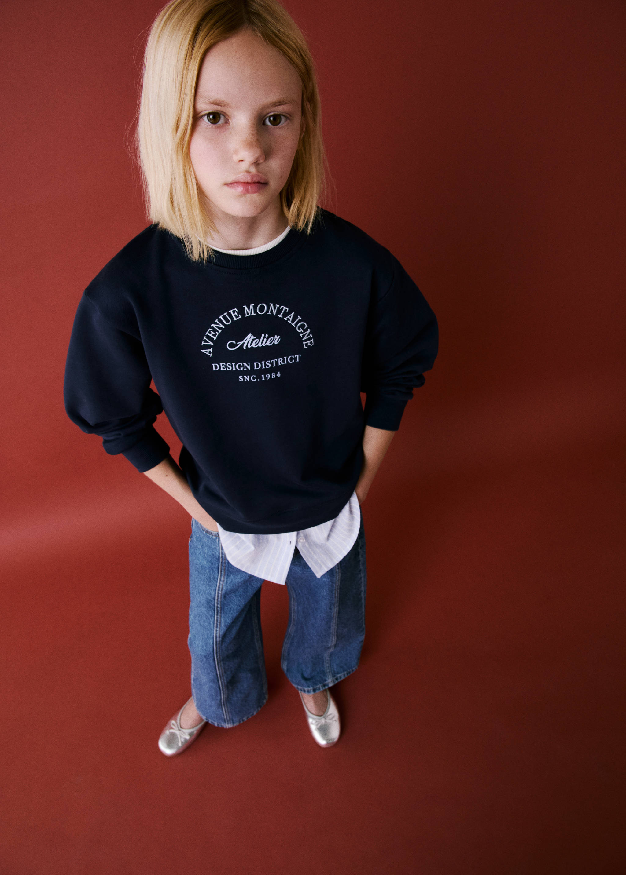 Sweat-shirt bas chemisier rayures - Détail de l'article 5