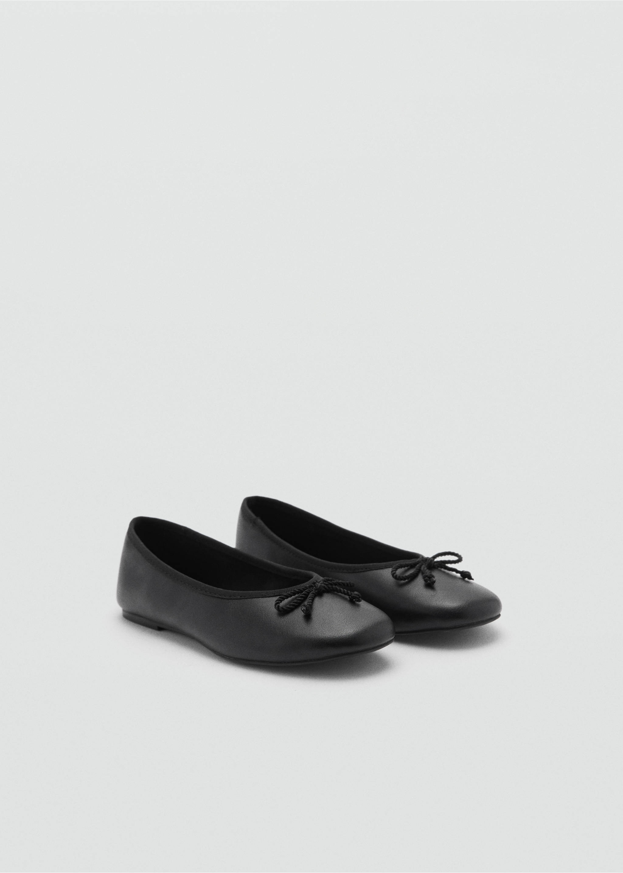 Bow ballerina - Medium plane, Black. Ref: 77073287-00.