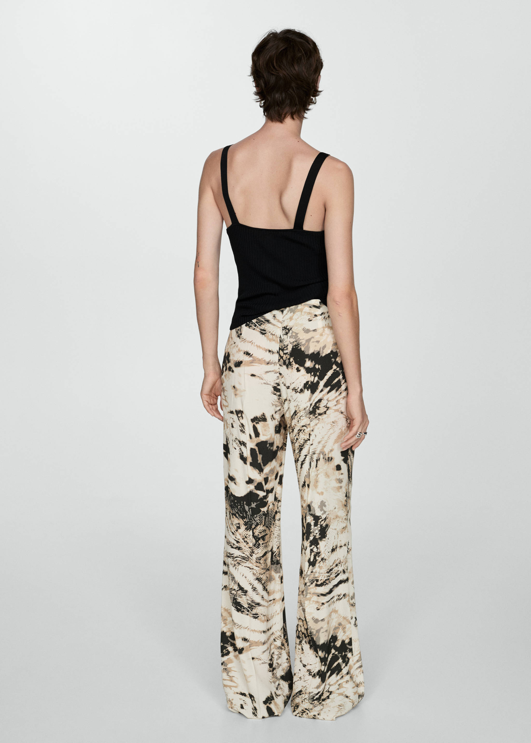 Fluid animal- print trousers - Reverse of the article