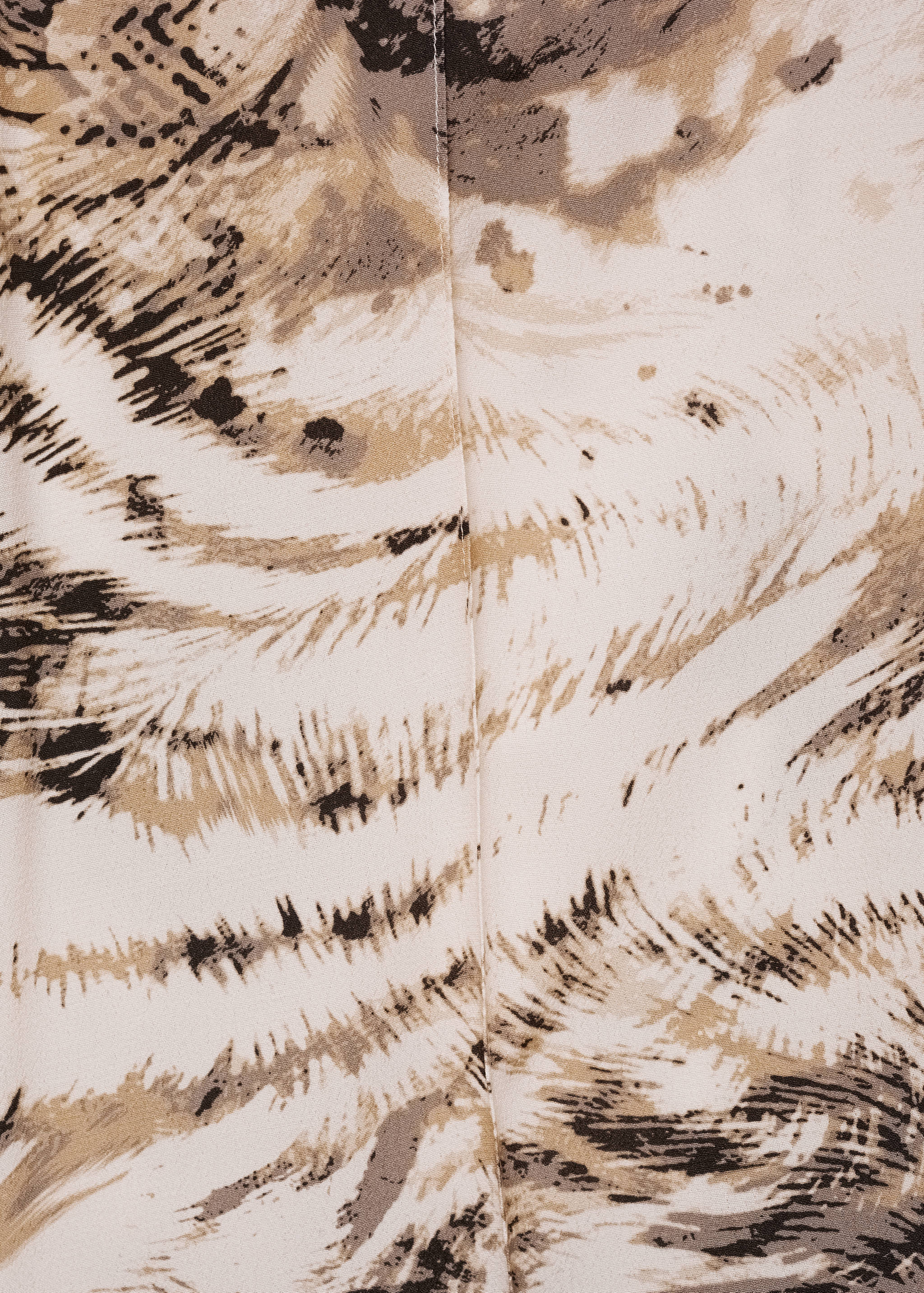 Fluid animal- print trousers - Details of the article 0