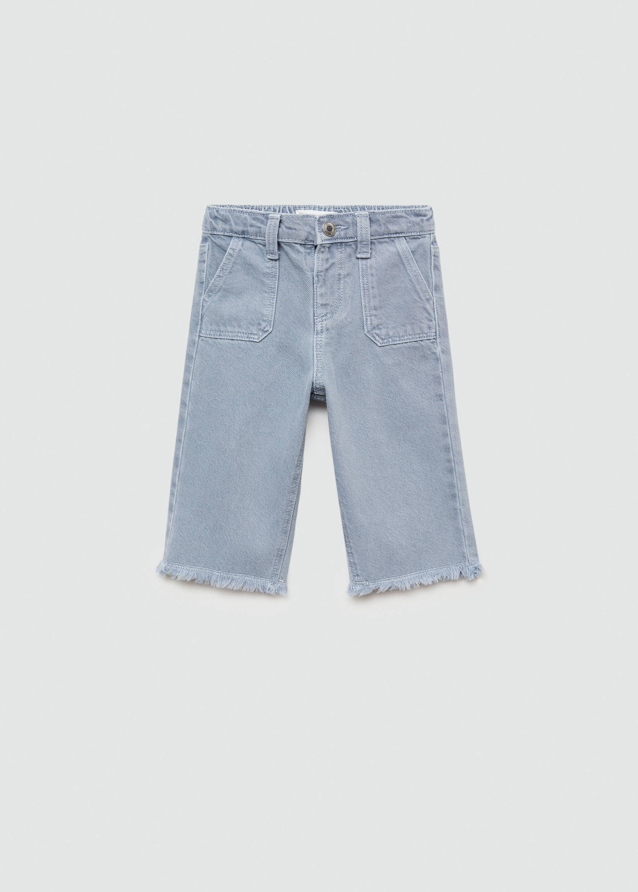 Frayed hem culotte jeans - Article without model