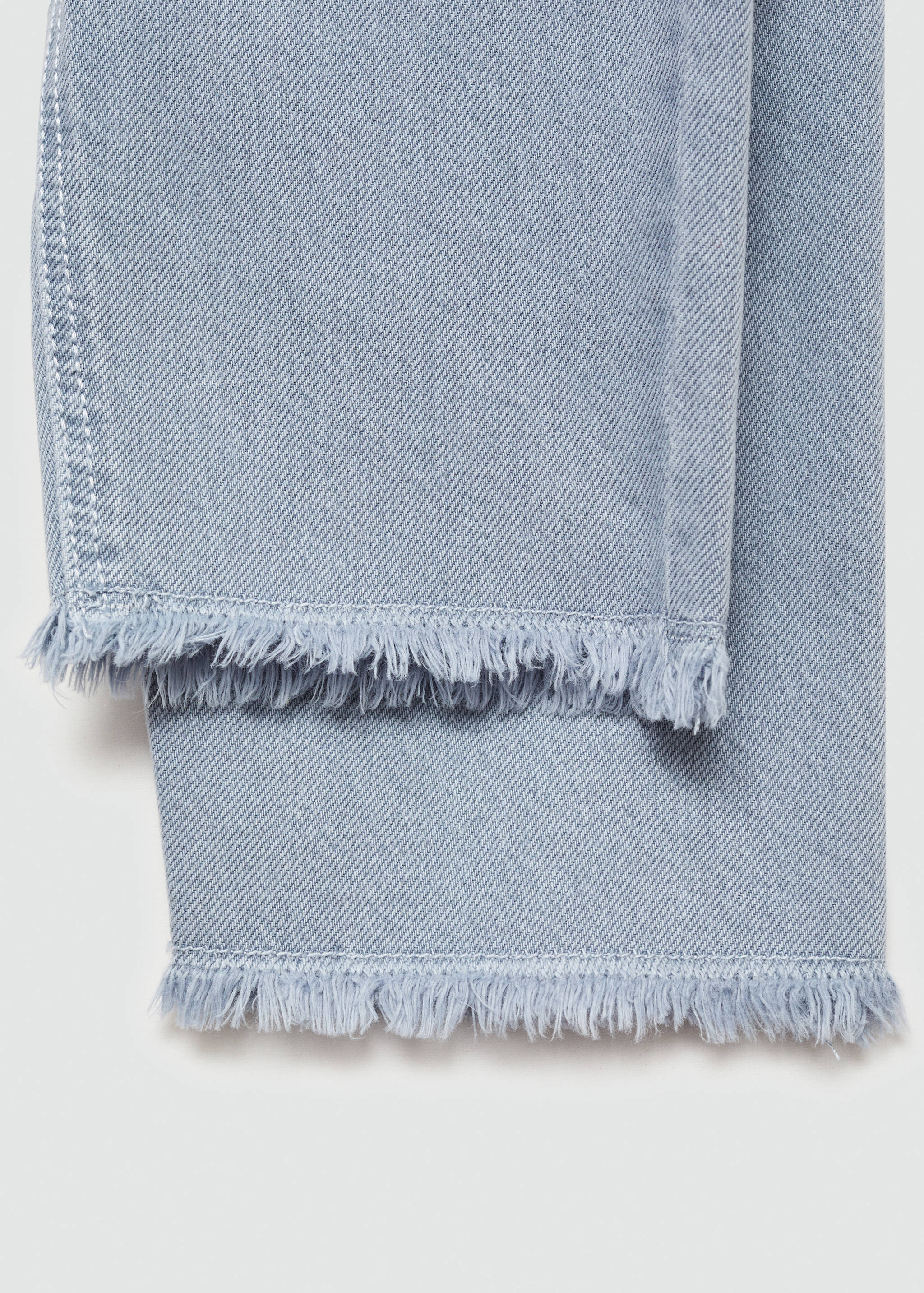 Frayed hem culotte jeans - Details of the article 0