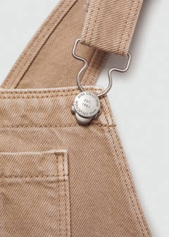 Cotton dungarees — Medium Brown 4