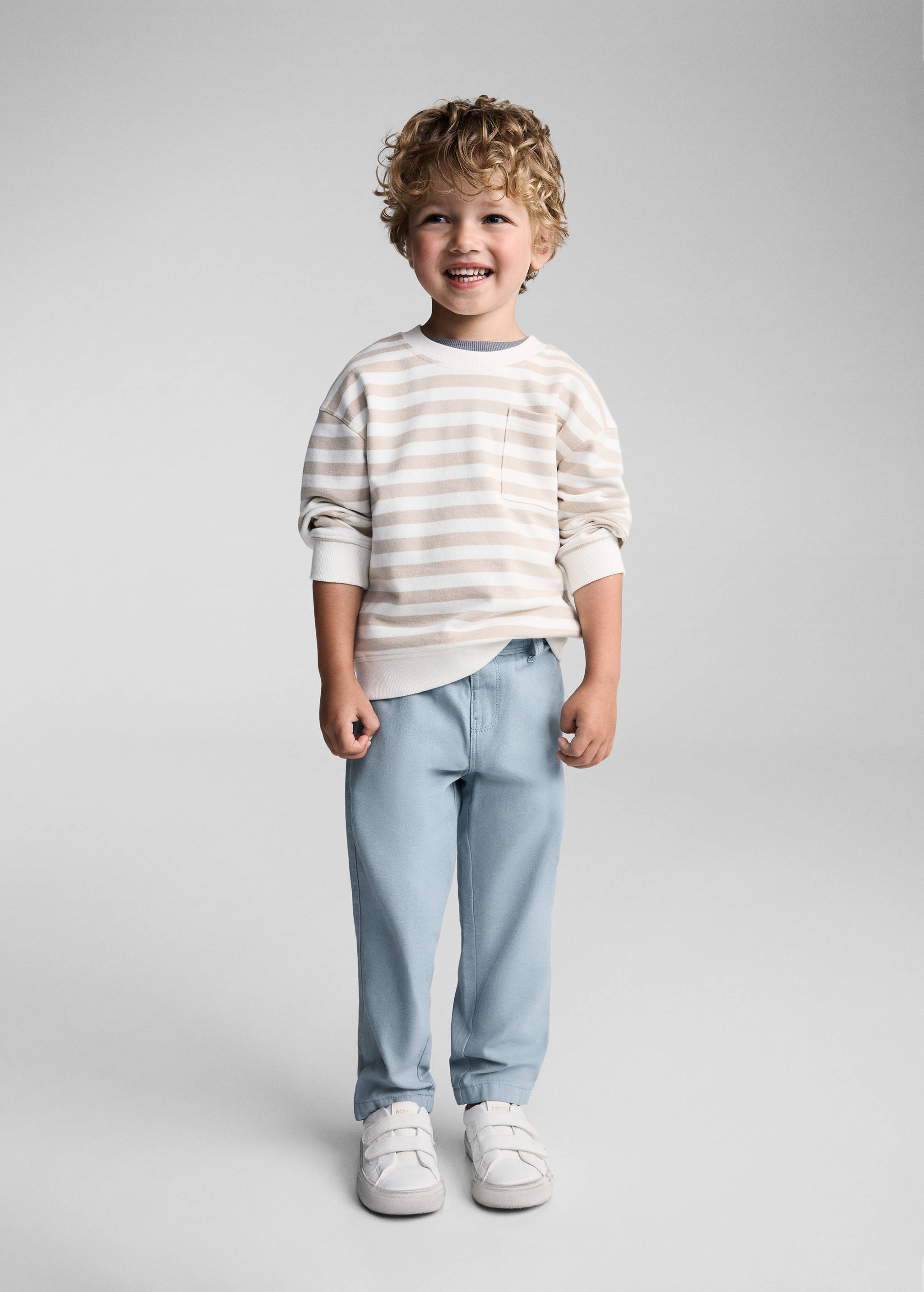Straight-fit cotton pants - General plane