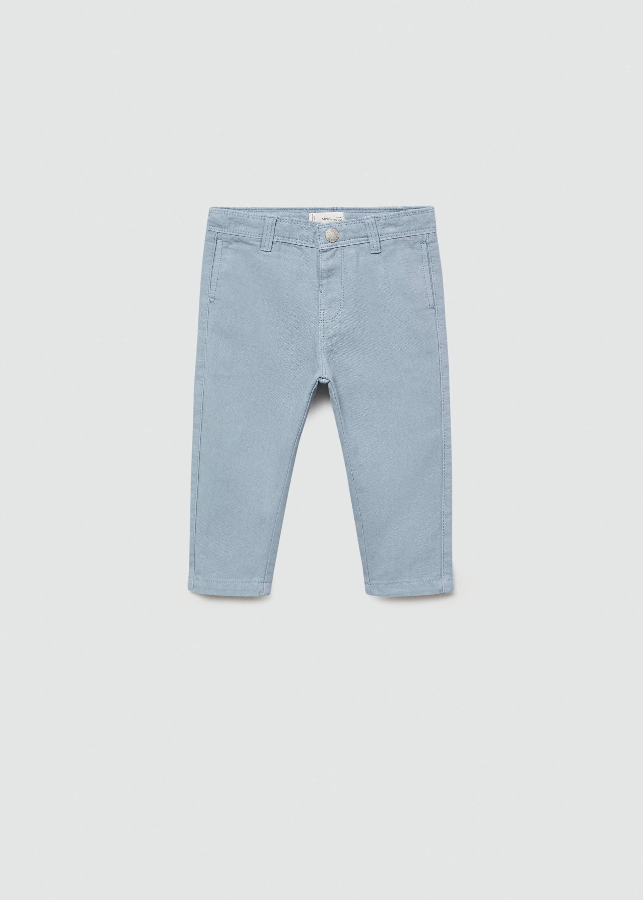 Straight-fit cotton pants - Article without model