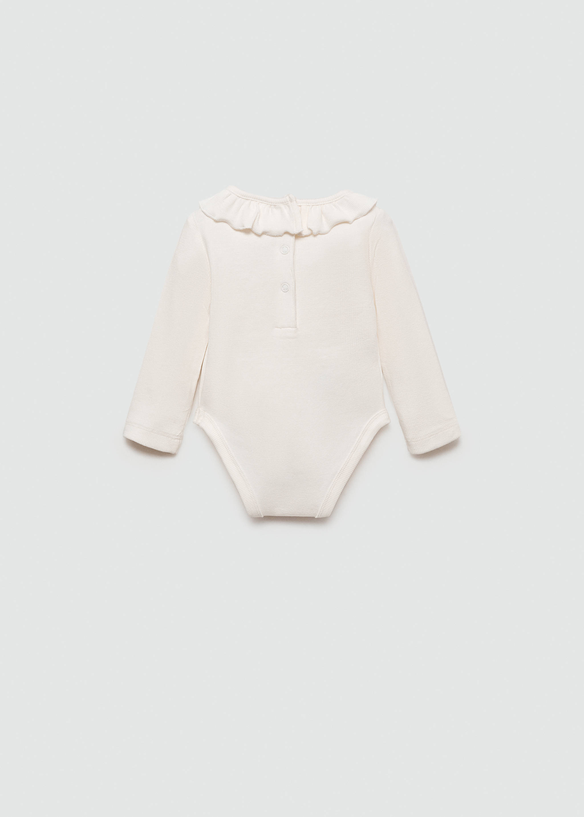 Ruffle ribbed bodysuit - Reverse of the article