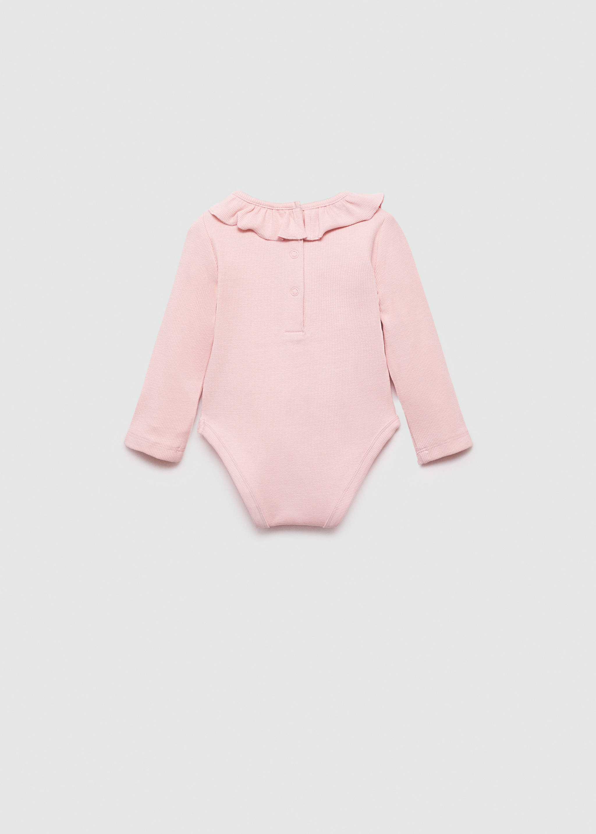 Ruffle ribbed bodysuit - Reverse of the article