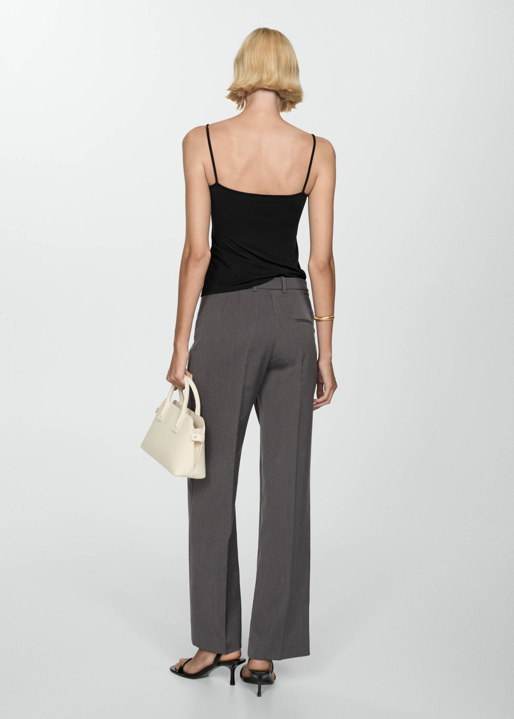 Pantalon droit pinces - Verso de l’article