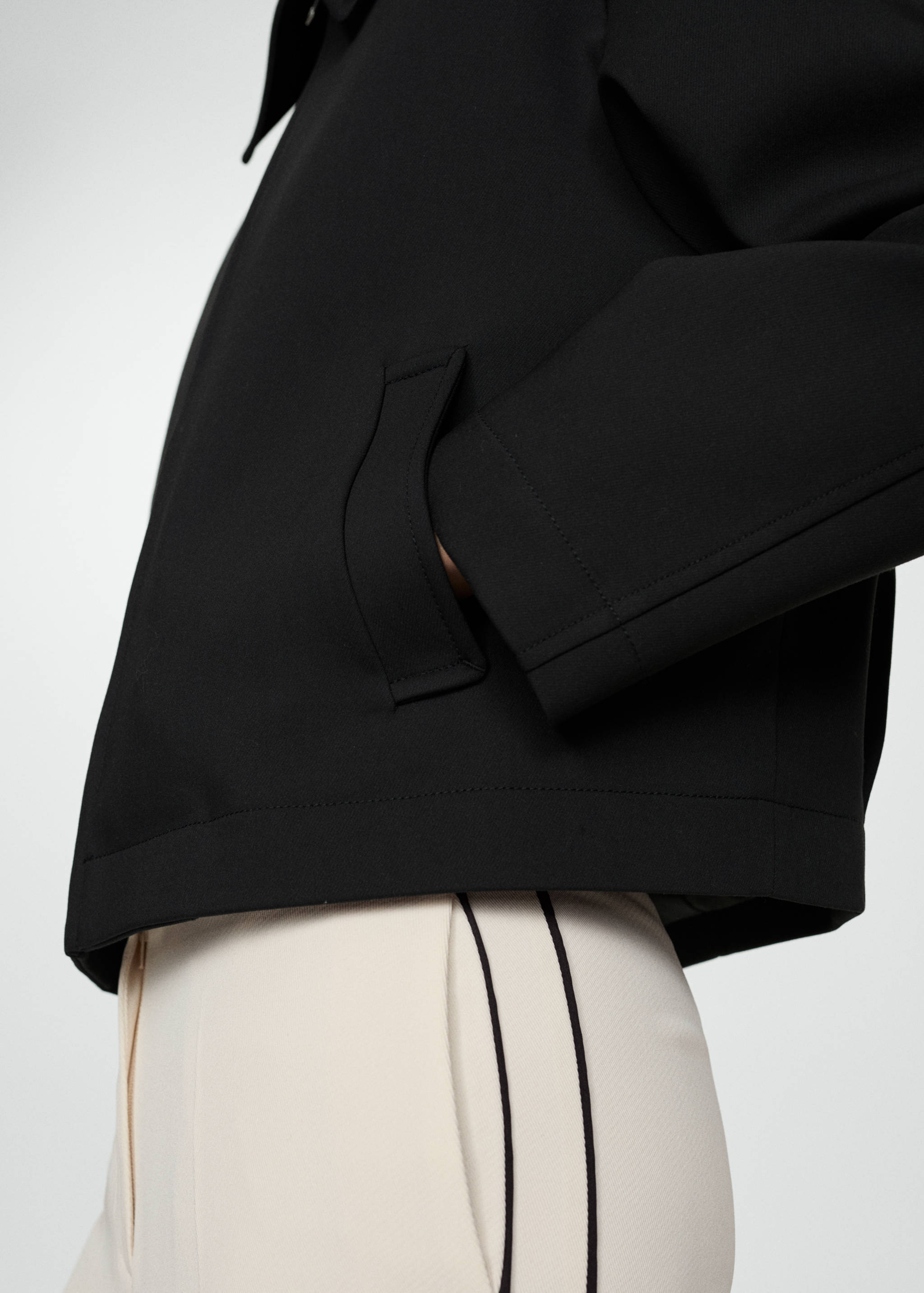 Cotton jacket with shirt collar - Details of the article 6