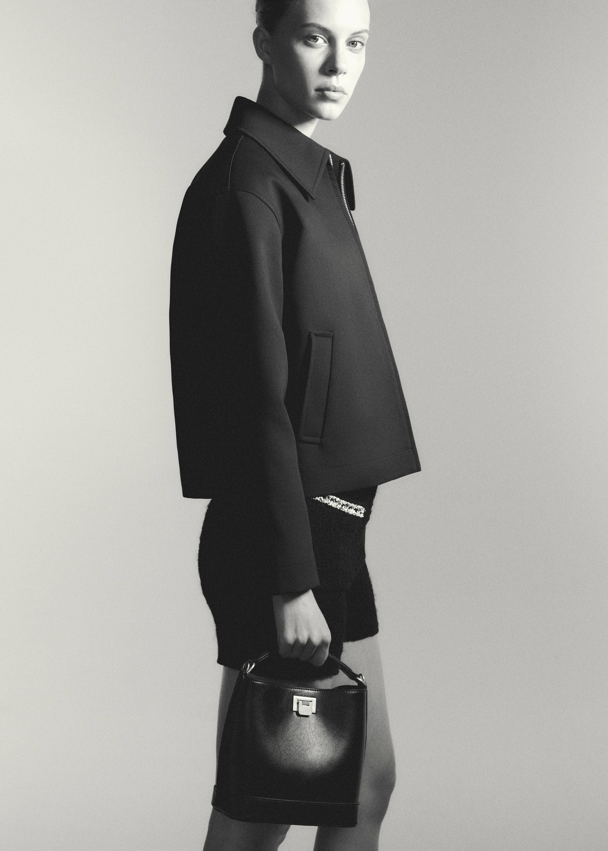 Cotton jacket with shirt collar - Details of the article 7