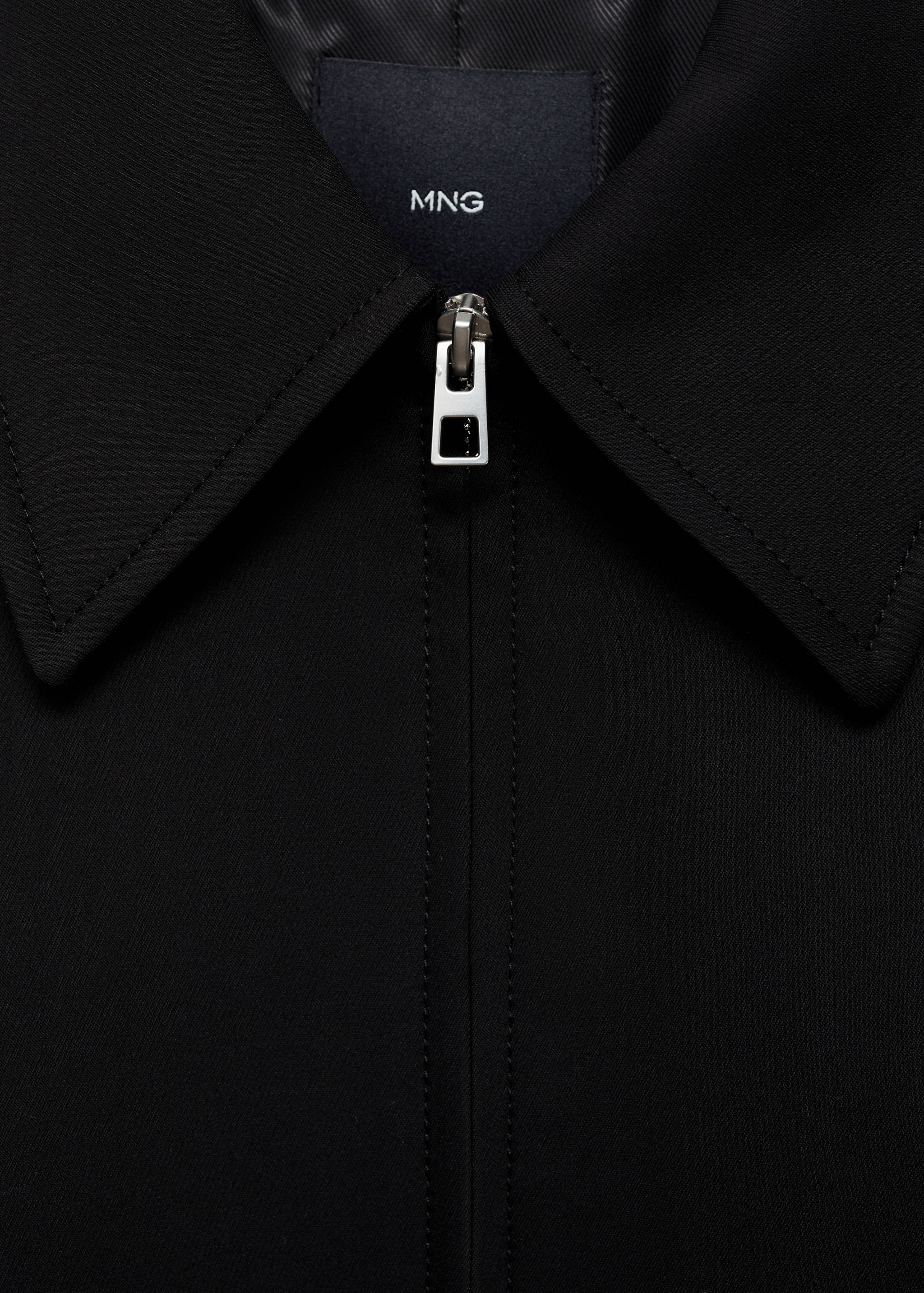 Cotton jacket with shirt collar - Details of the article 8