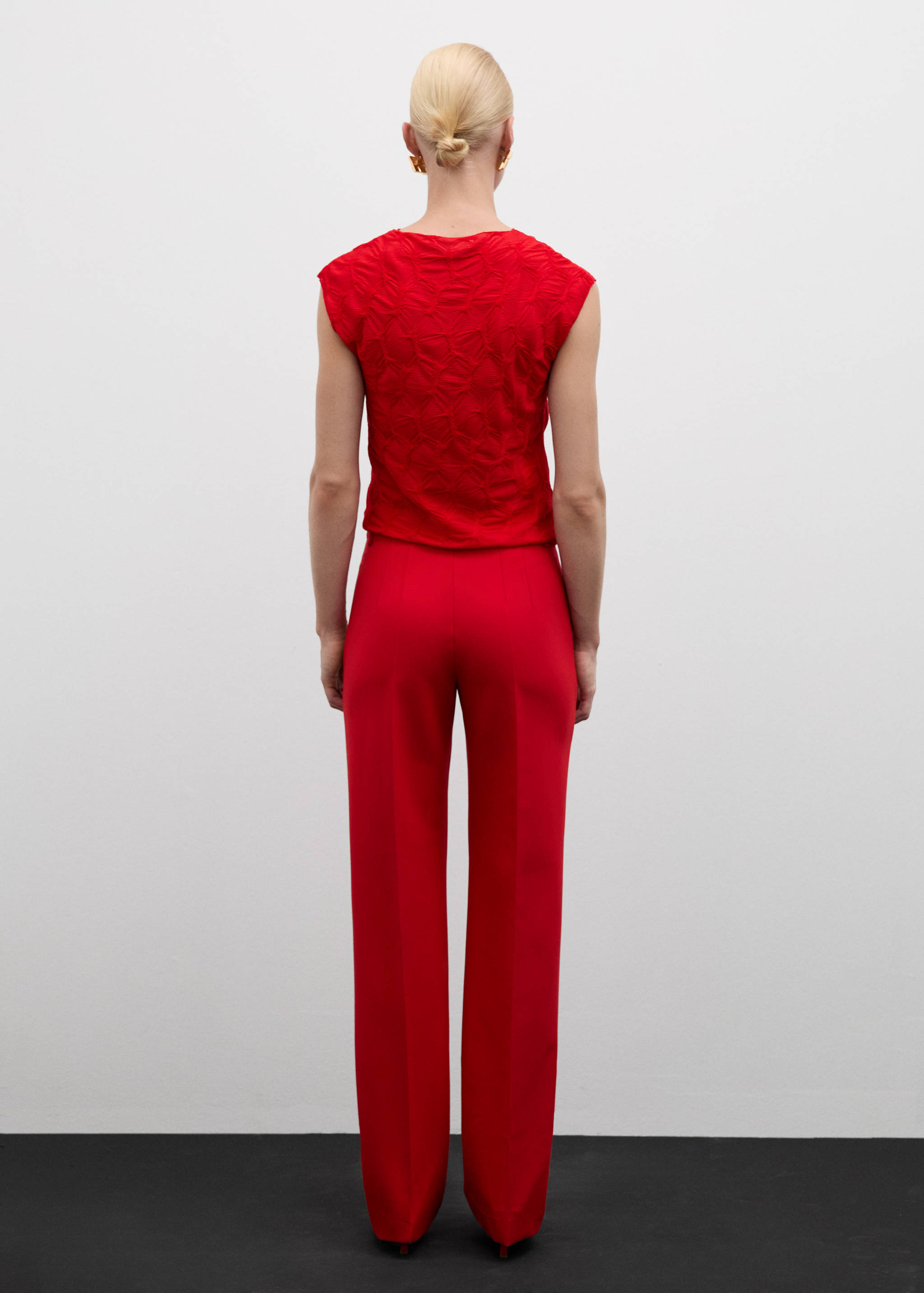 Camiseta textura manga corta - Reverso del artículo